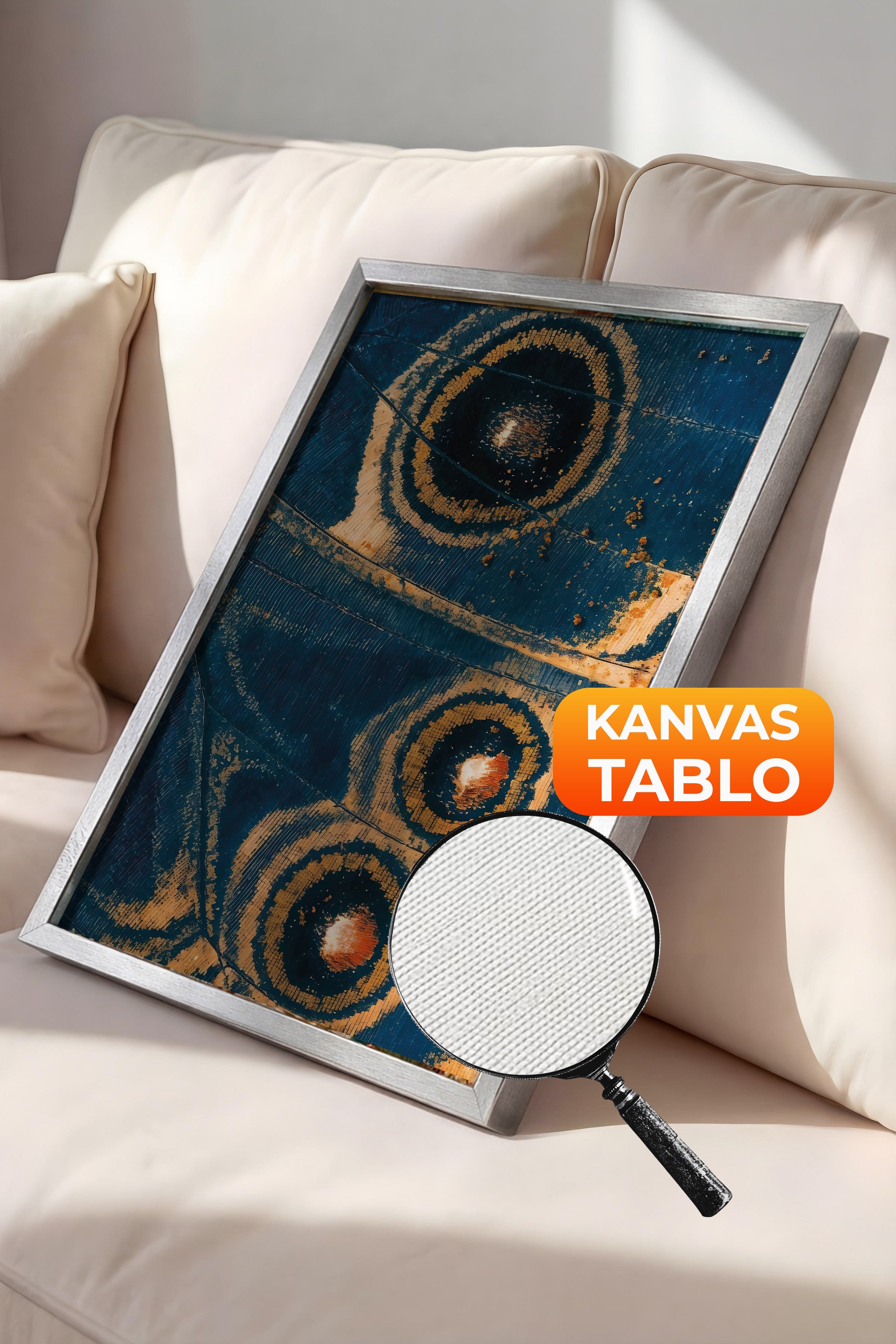 Duvar Tablosu, Lüks Gümüş Çerçeveli Kanvas Tablo, Ritüel Serisi, NO:115255