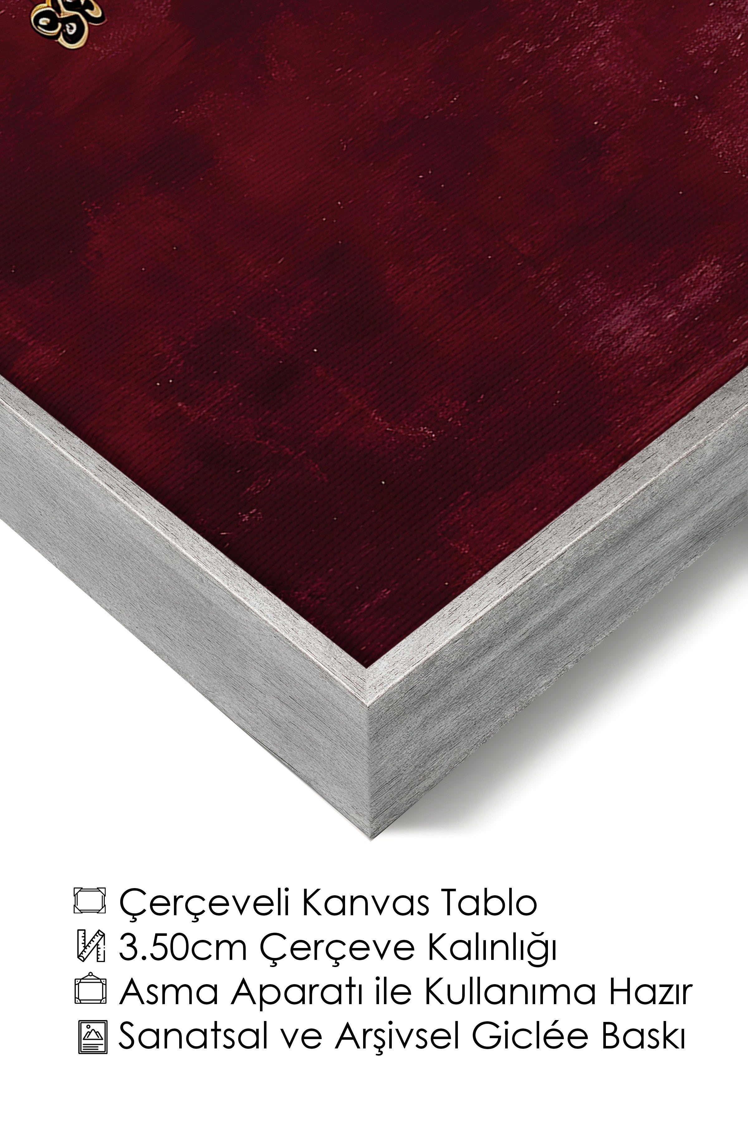 Duvar Tablosu, Lüks Gümüş Çerçeveli Kanvas Tablo, Ritüel Serisi, NO:115256