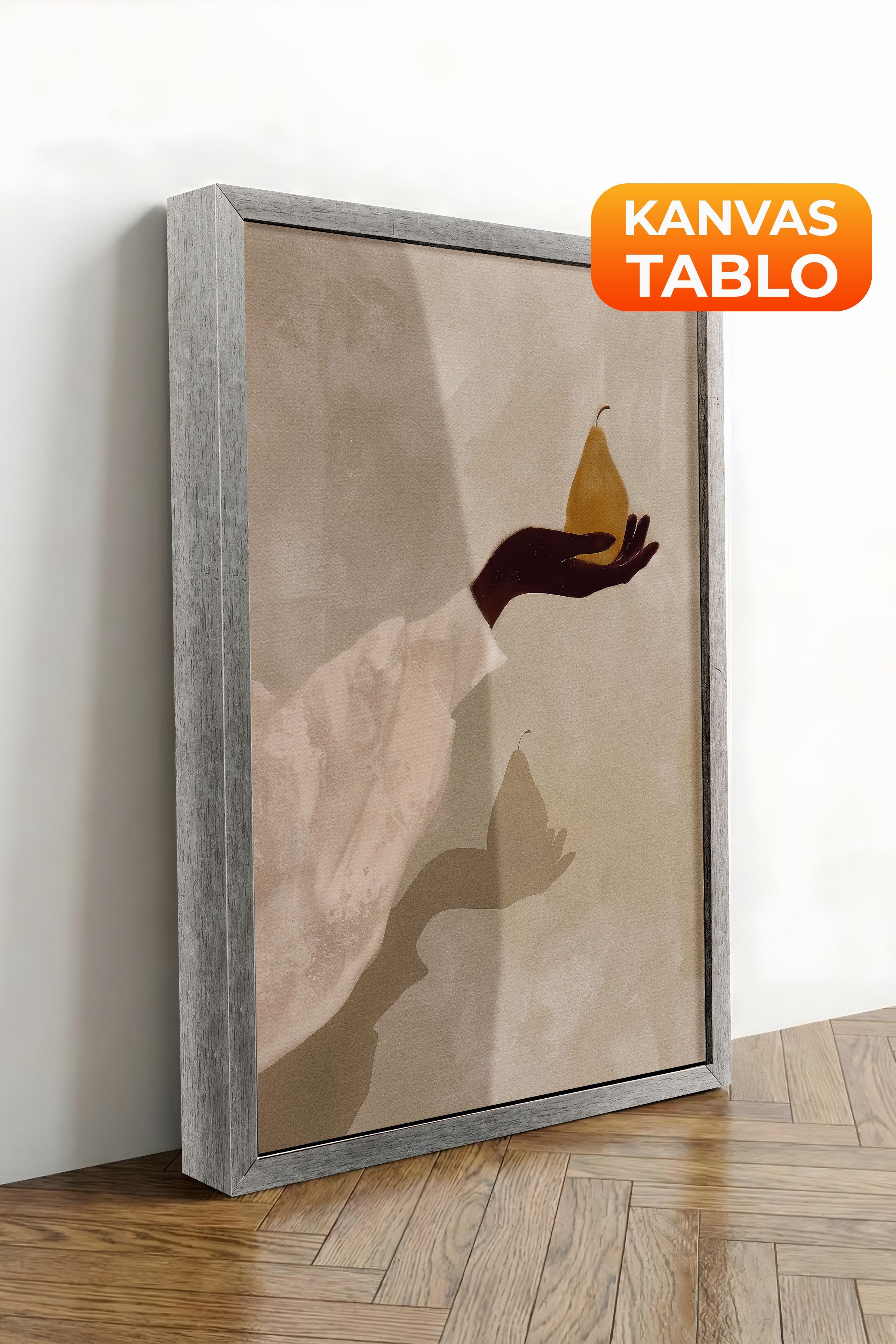 Duvar Tablosu, Lüks Gümüş Çerçeveli Kanvas Tablo, Ritüel Serisi, Vintage Tablo, NO:115187