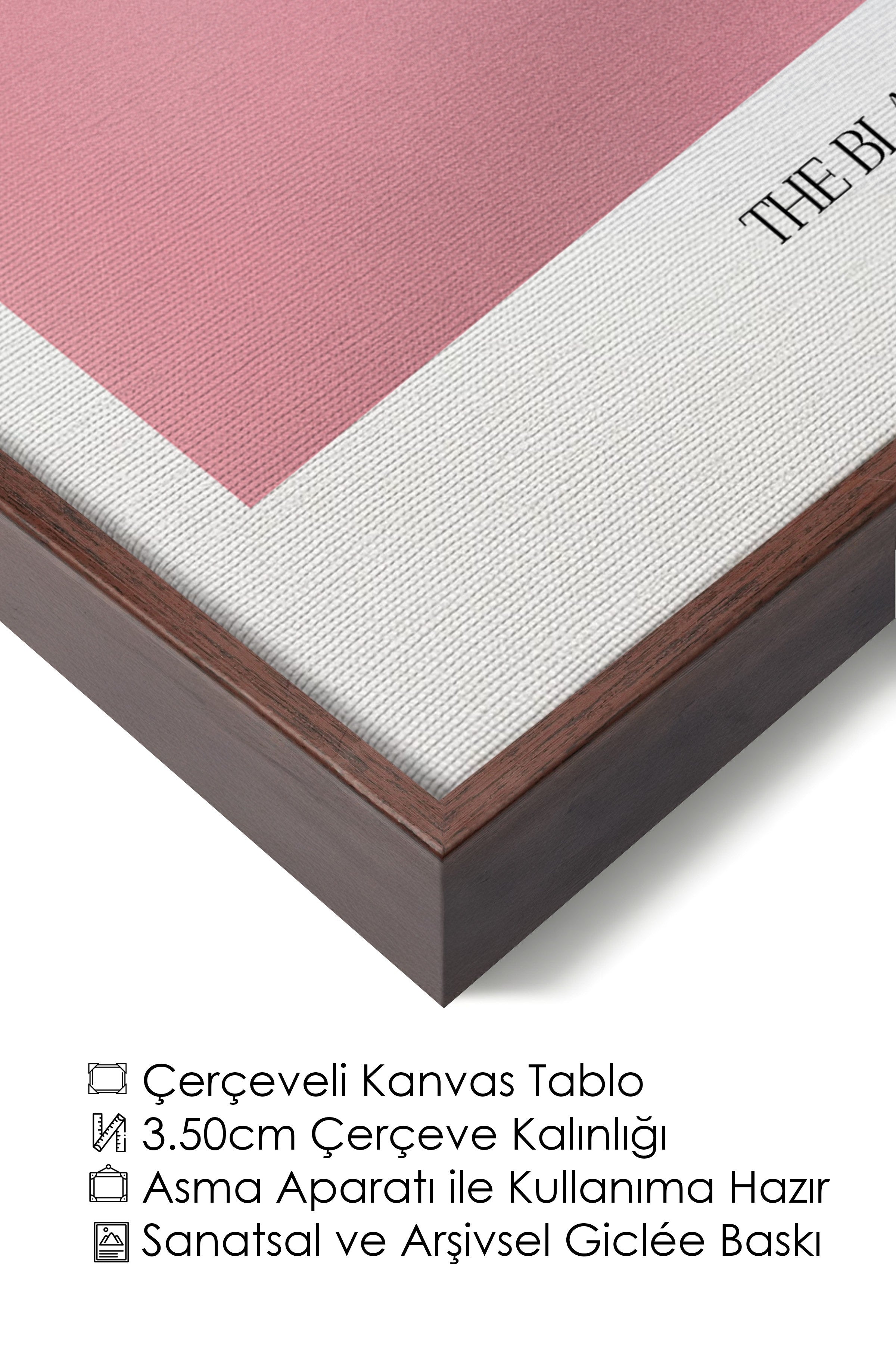 Duvar Tablosu, Lüks Kahverengi Çerçeveli Kanvas Tablo, Ritüel Serisi, Kuş Tablo, NO:115214