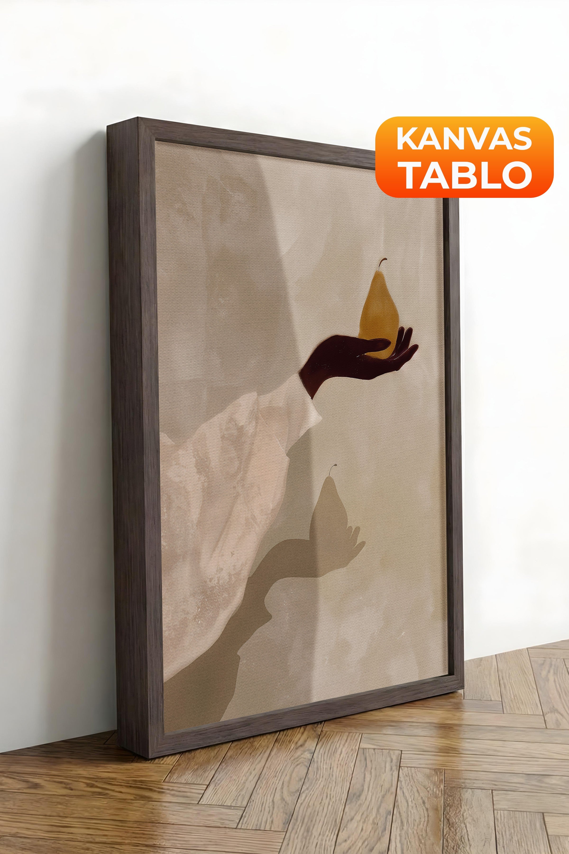 Duvar Tablosu, Lüks Kahverengi Çerçeveli Kanvas Tablo, Ritüel Serisi, Vintage Tablo, NO:115187