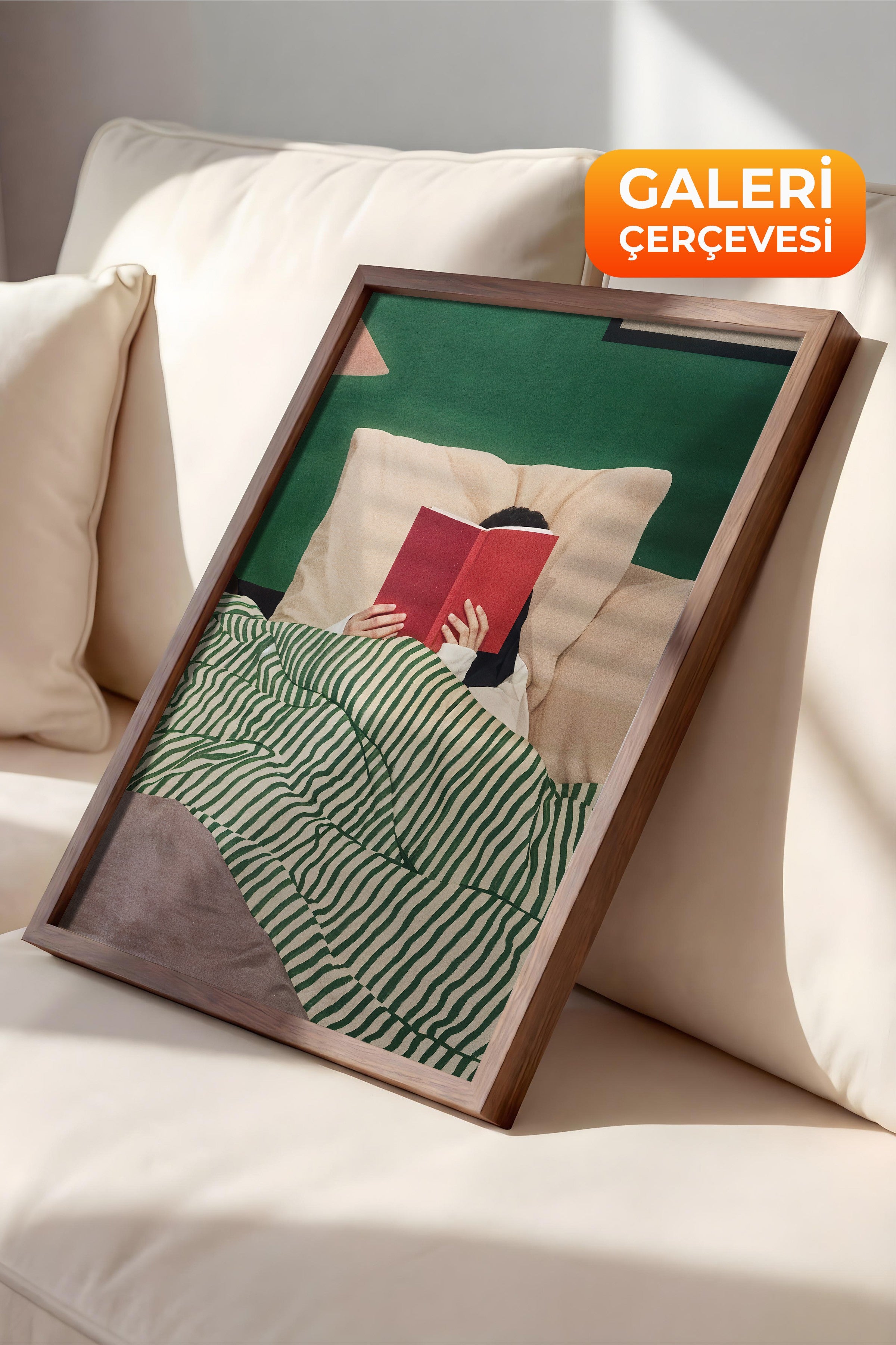 Duvar Tablosu, Lüks Kahverengi Çerçeveli Tablo ve Poster, Ritüel Serisi, Maximalist Tablo, NO:115195