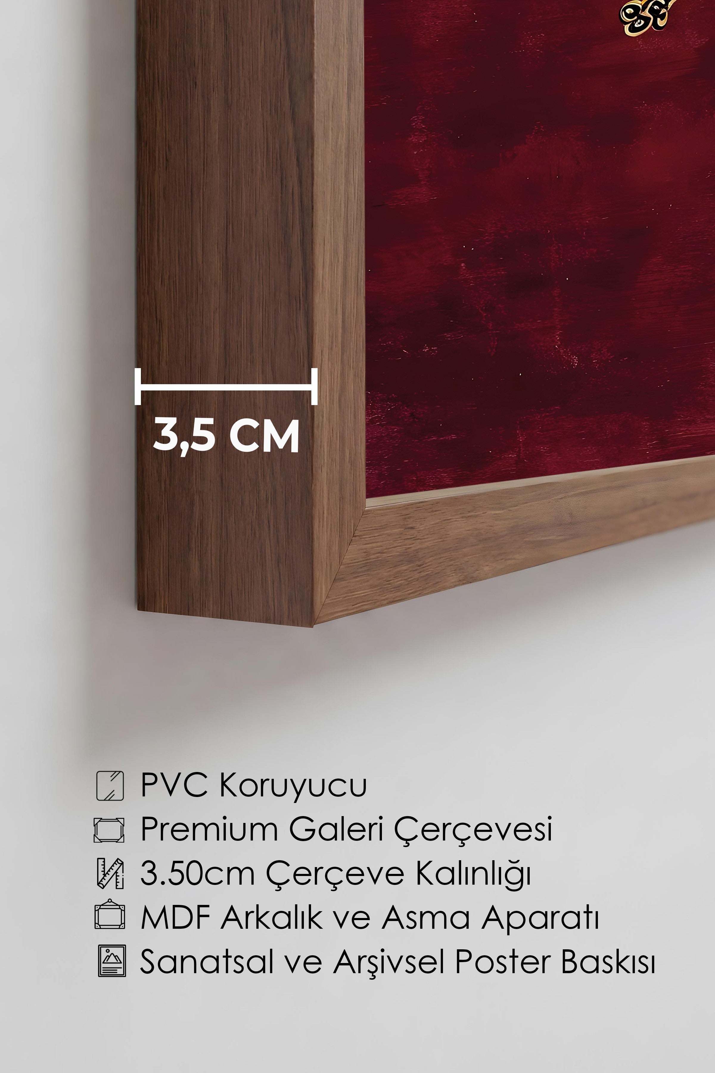 Duvar Tablosu, Lüks Kahverengi Çerçeveli Tablo ve Poster, Ritüel Serisi, NO:115256