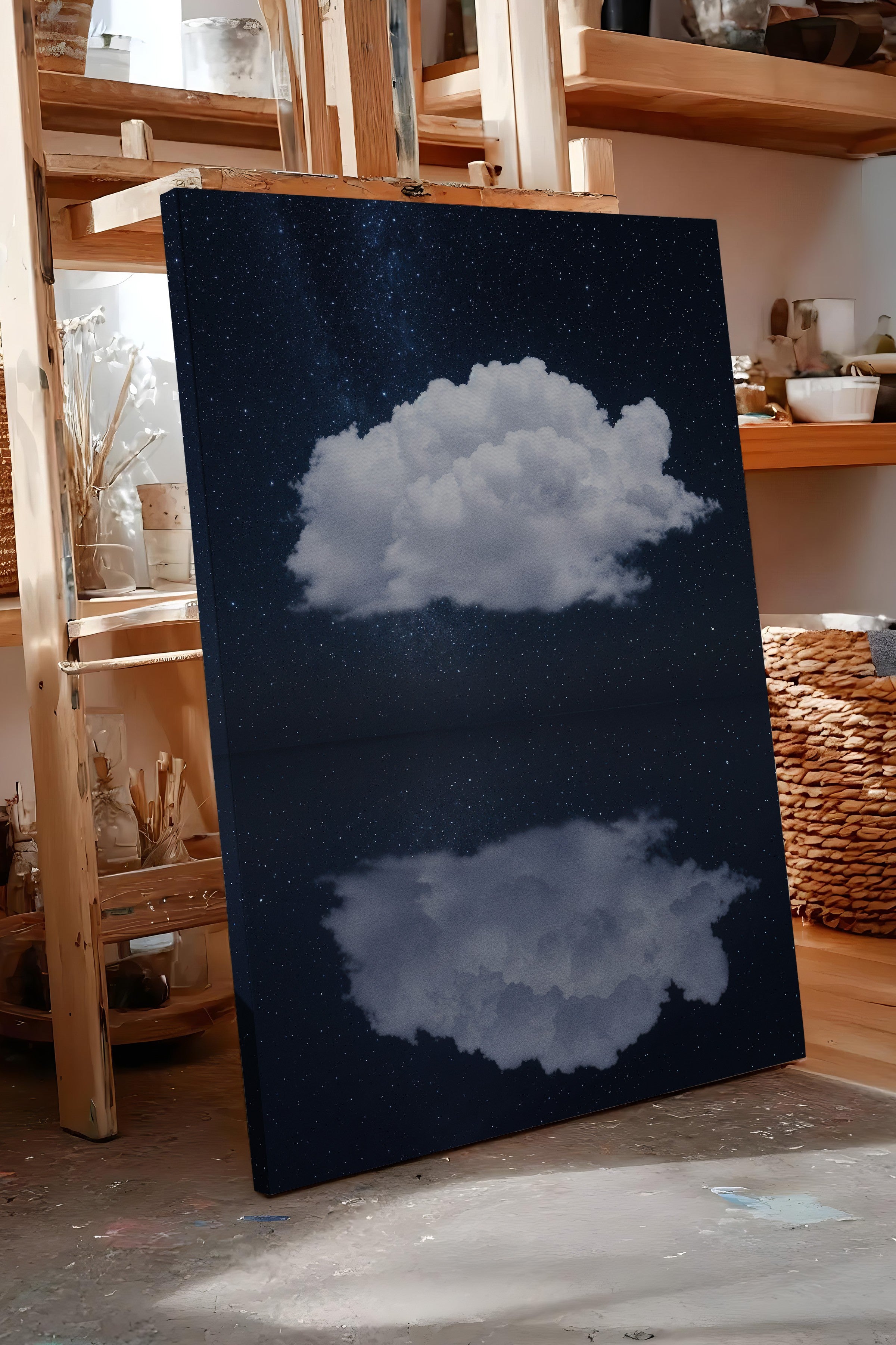 Duvar Tablosu, Lüks Kanvas Tablo, Ritüel Serisi, Bulut Tablo, NO:115203