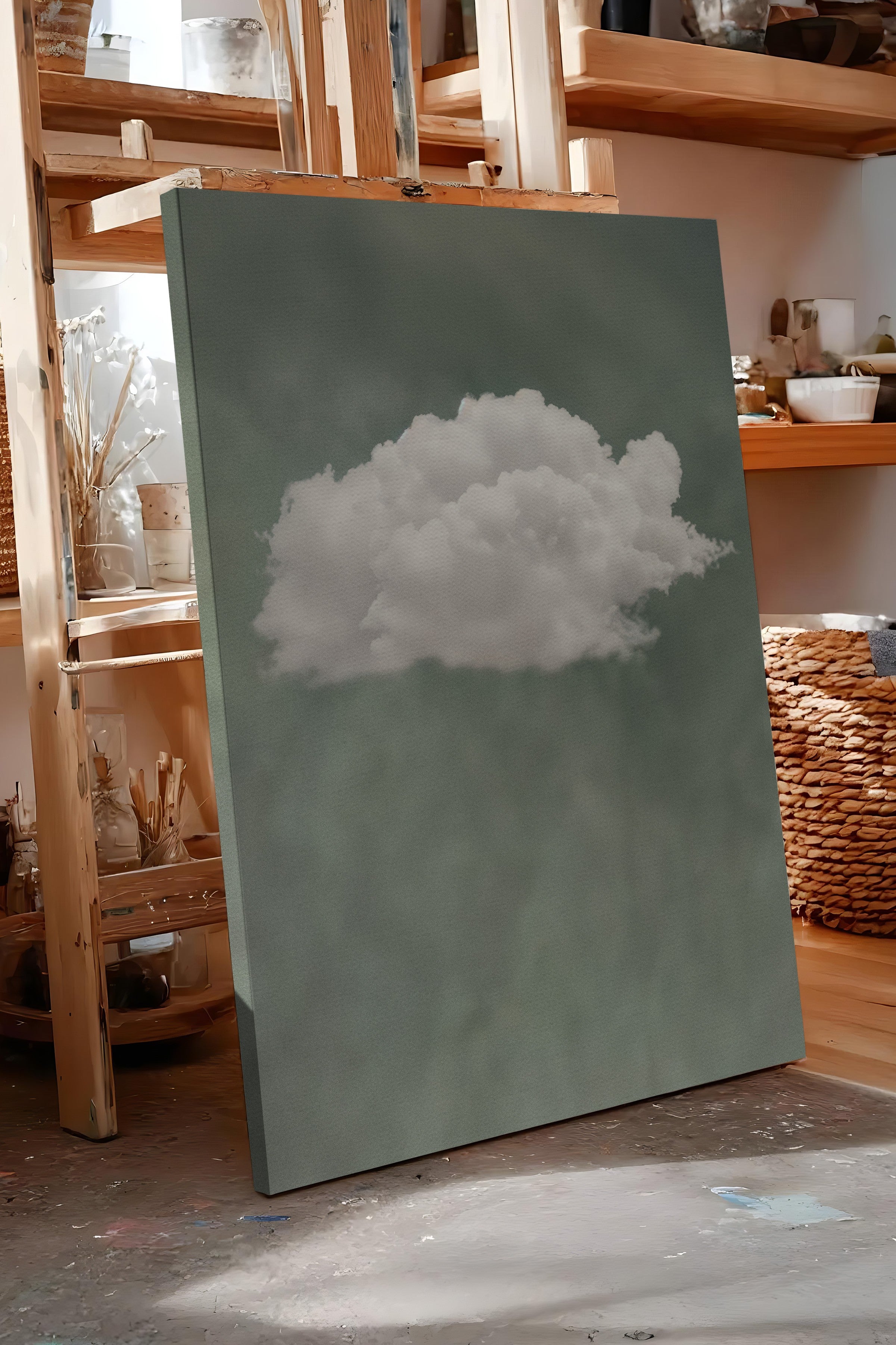 Duvar Tablosu, Lüks Kanvas Tablo, Ritüel Serisi, Bulut Tablo, NO:115205