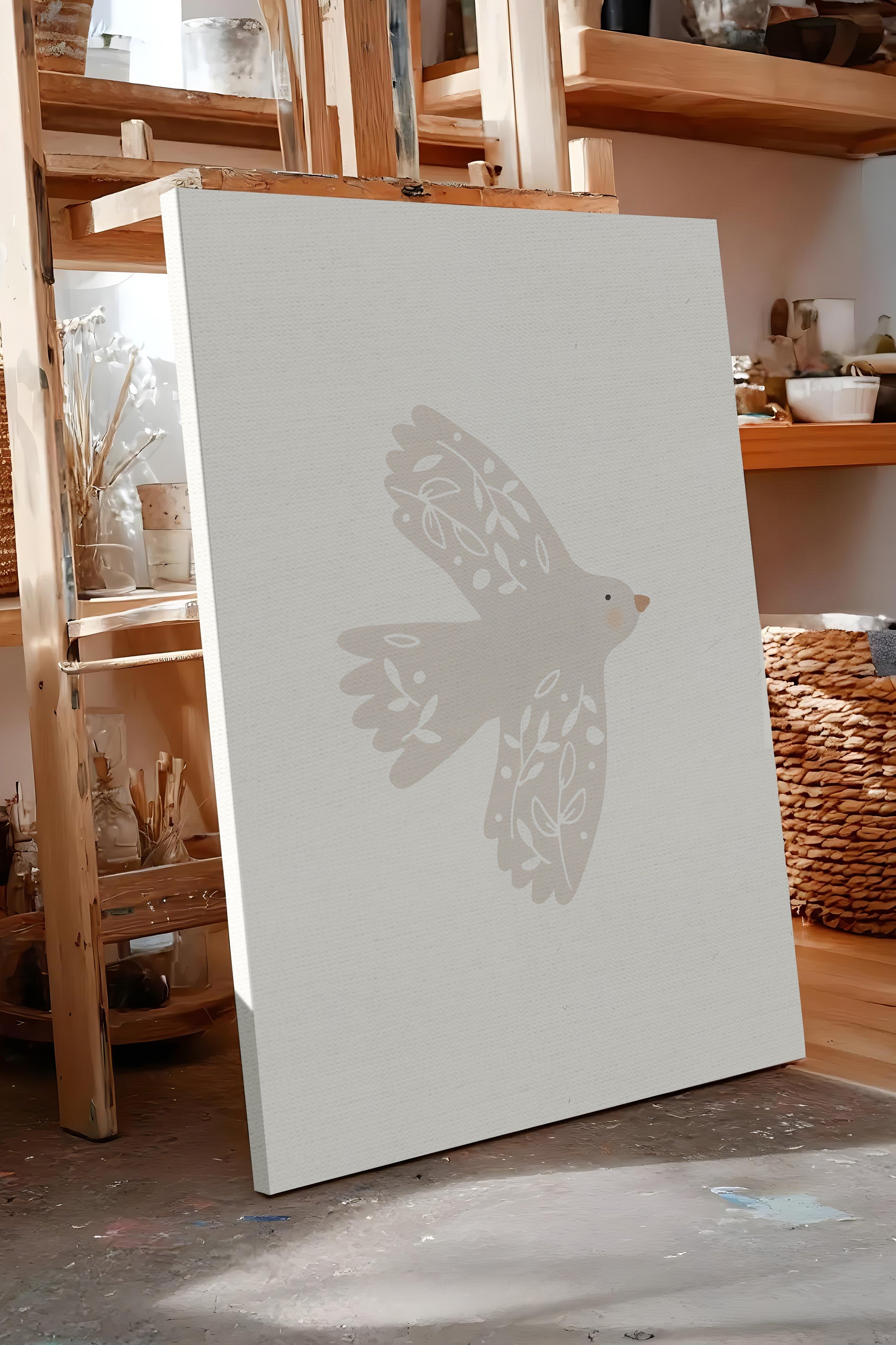 Duvar Tablosu, Lüks Kanvas Tablo, Ritüel Serisi, Kuş Tablo, NO:115186