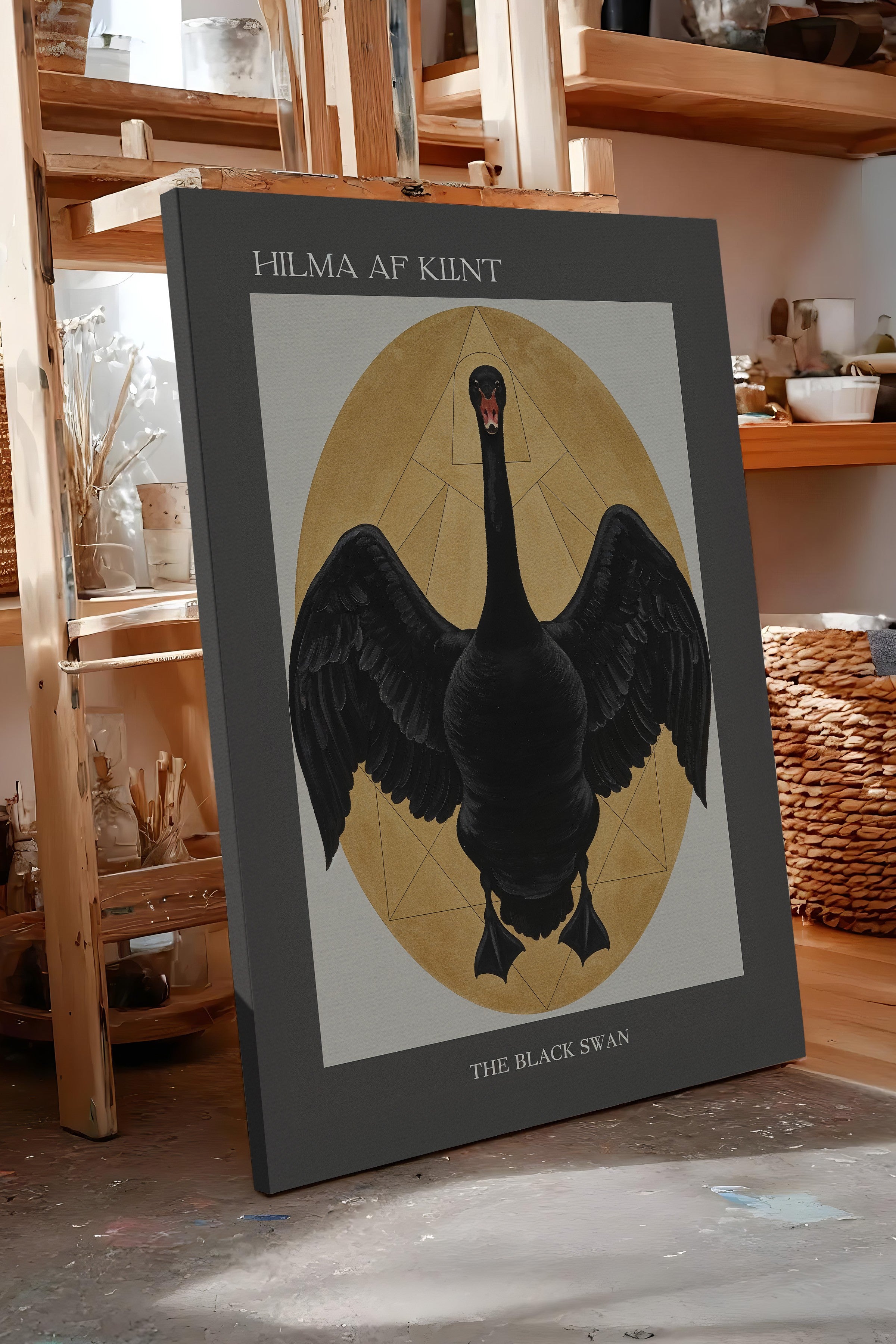 Duvar Tablosu, Lüks Kanvas Tablo, Ritüel Serisi, Kuş Tablo, NO:115216