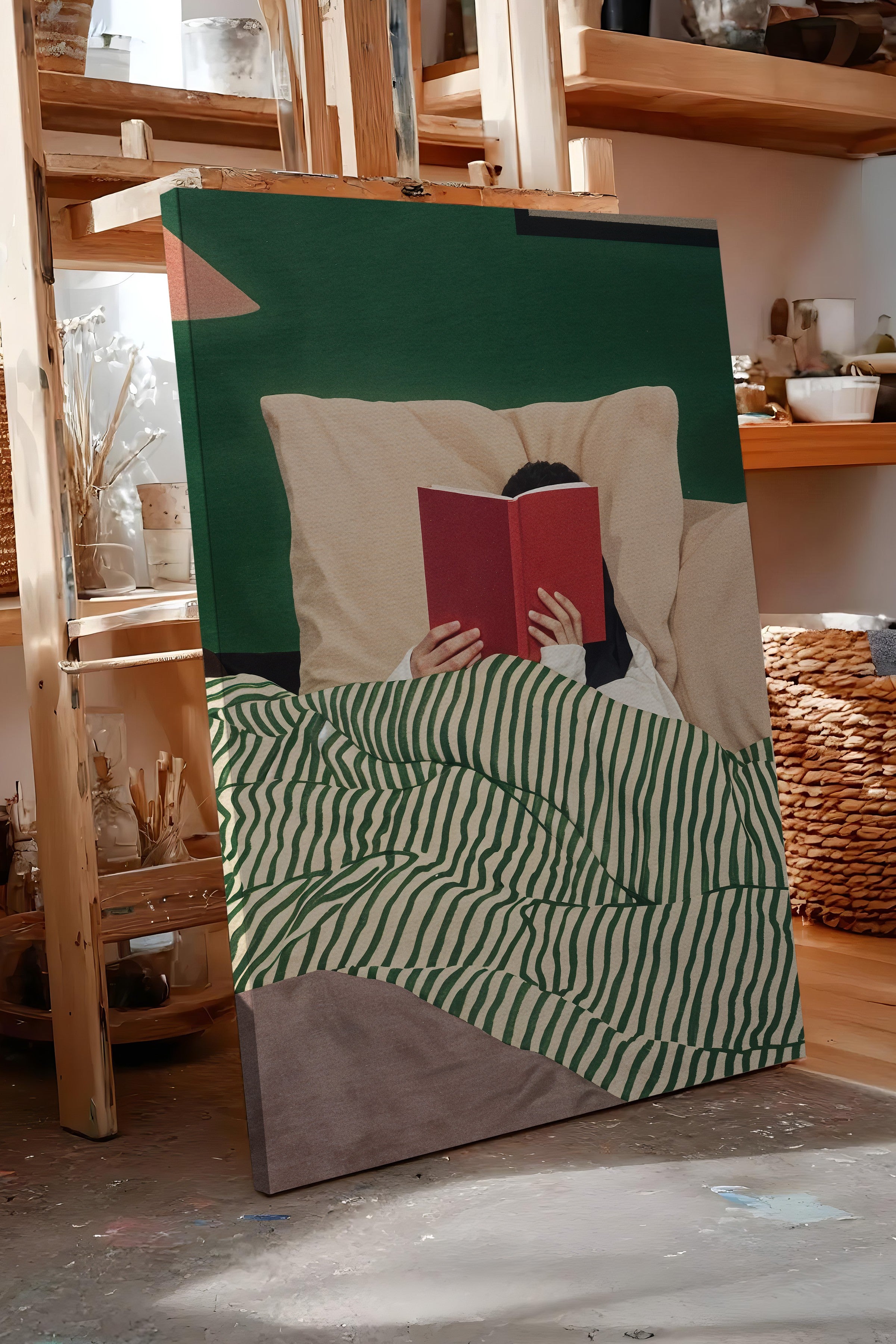 Duvar Tablosu, Lüks Kanvas Tablo, Ritüel Serisi, Maximalist Tablo, NO:115195