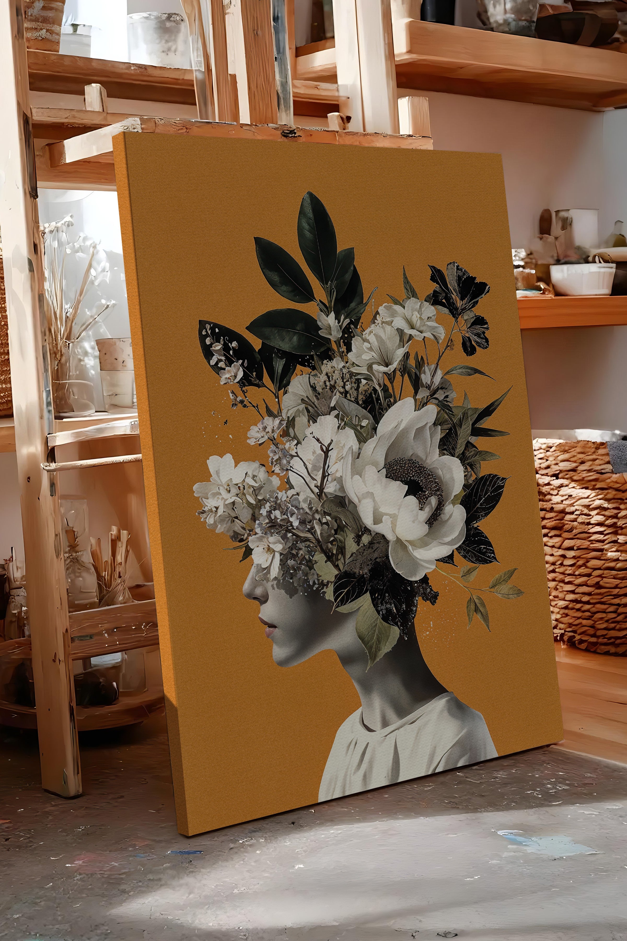 Duvar Tablosu, Lüks Kanvas Tablo, Ritüel Serisi, NO:115226