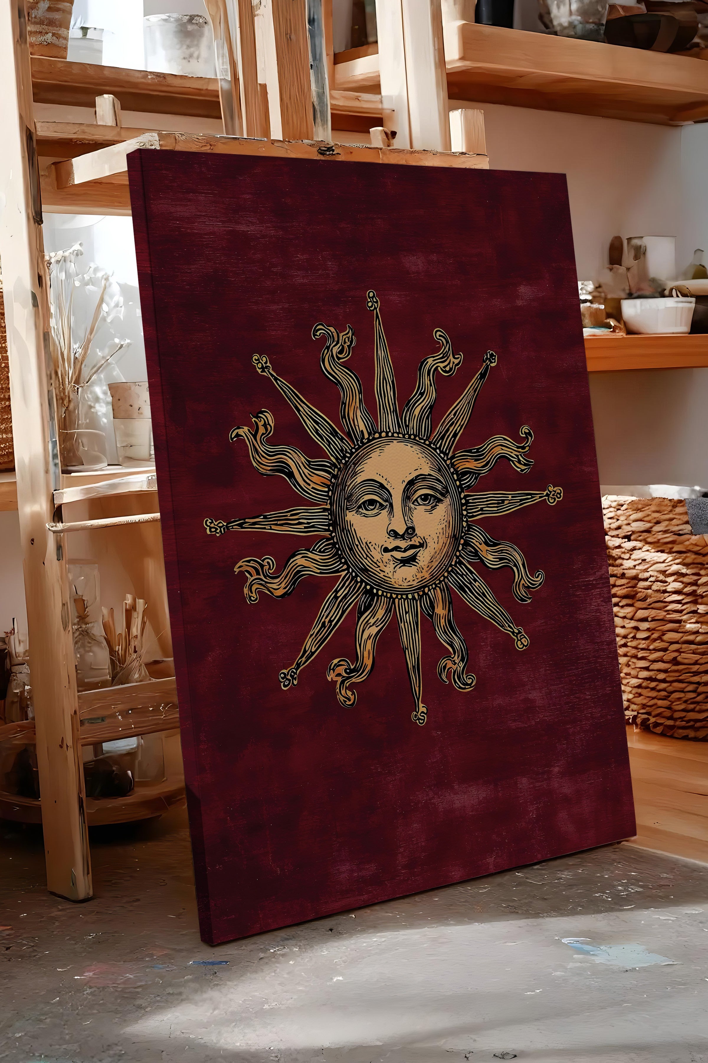 Duvar Tablosu, Lüks Kanvas Tablo, Ritüel Serisi, NO:115256