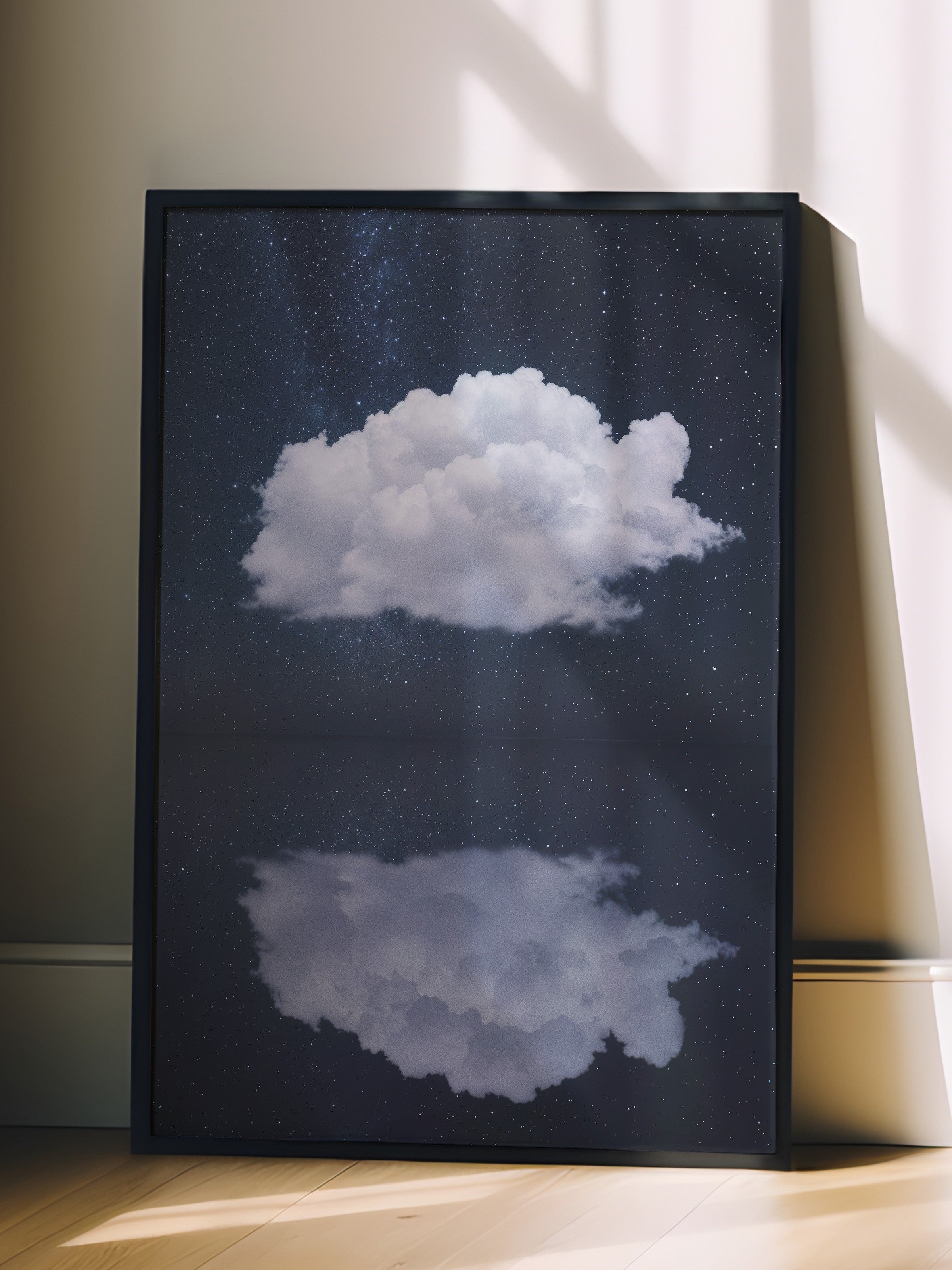 Duvar Tablosu, Siyah Çerçeveli Tablo ve Poster, Ritüel Serisi, Bulut Tablo, NO:115203