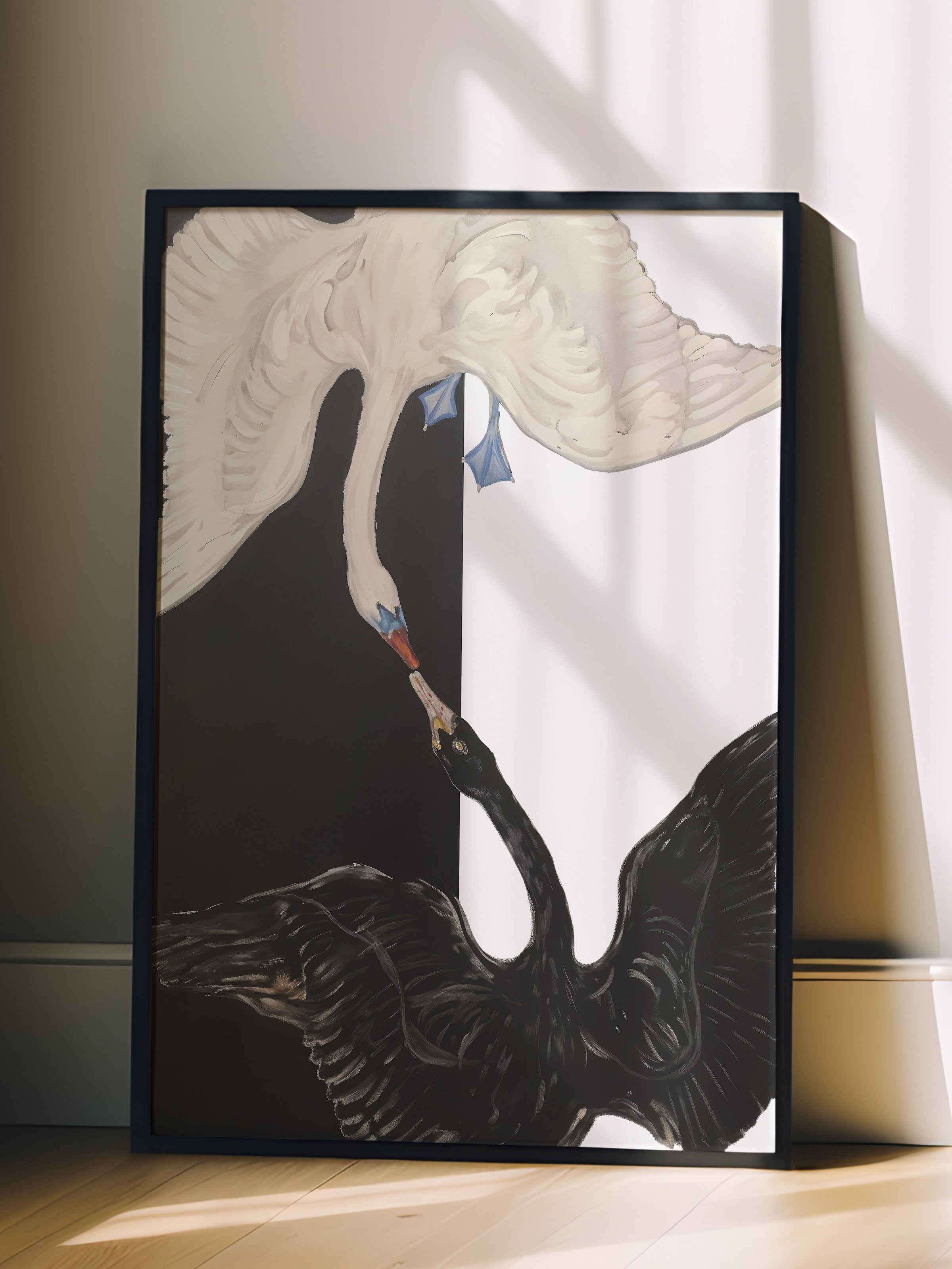 Duvar Tablosu, Siyah Çerçeveli Tablo ve Poster, Ritüel Serisi, Kuş Tablo, NO:115202