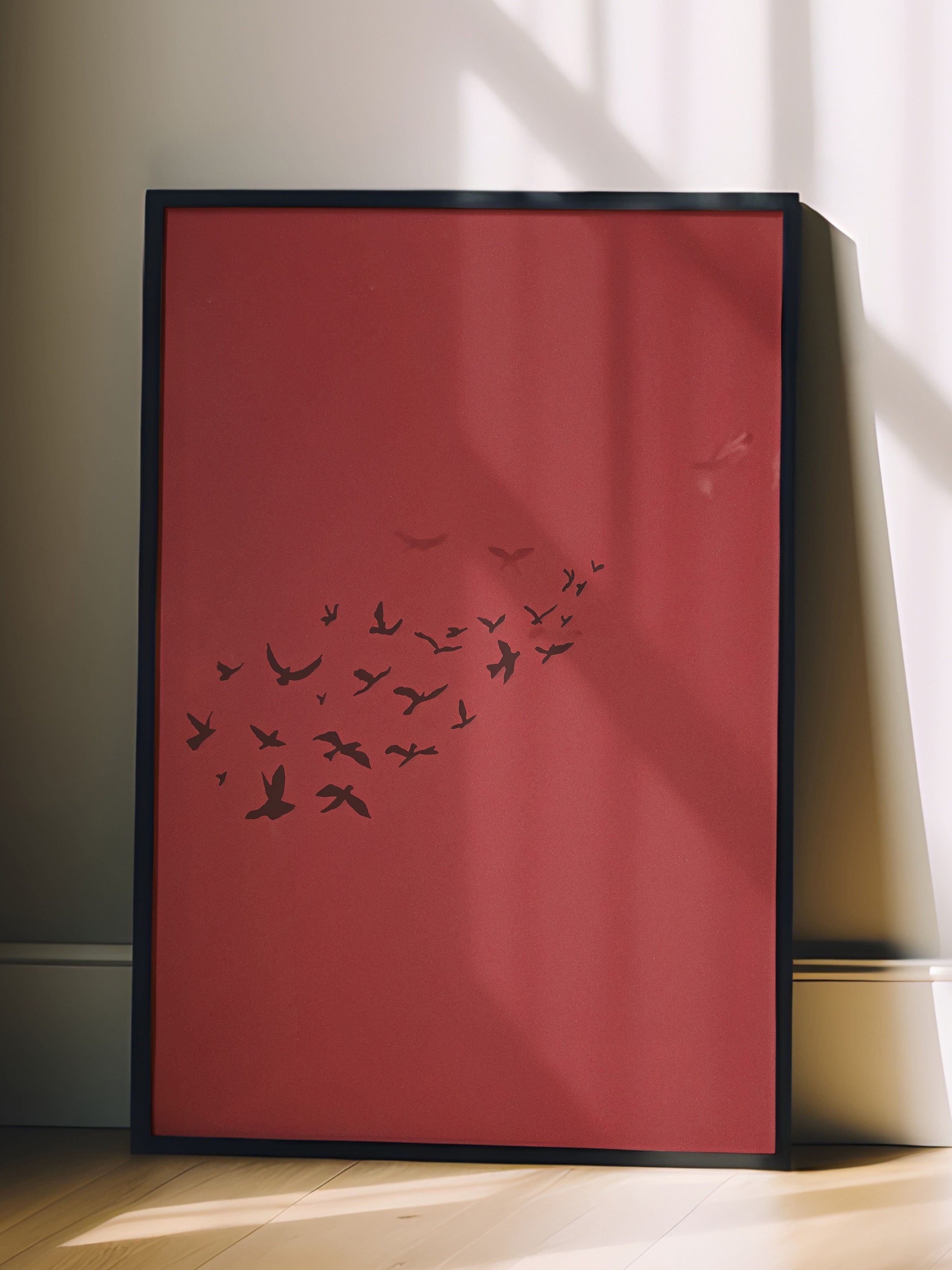 Duvar Tablosu, Siyah Çerçeveli Tablo ve Poster, Ritüel Serisi, Kuş Tablo, NO:115209