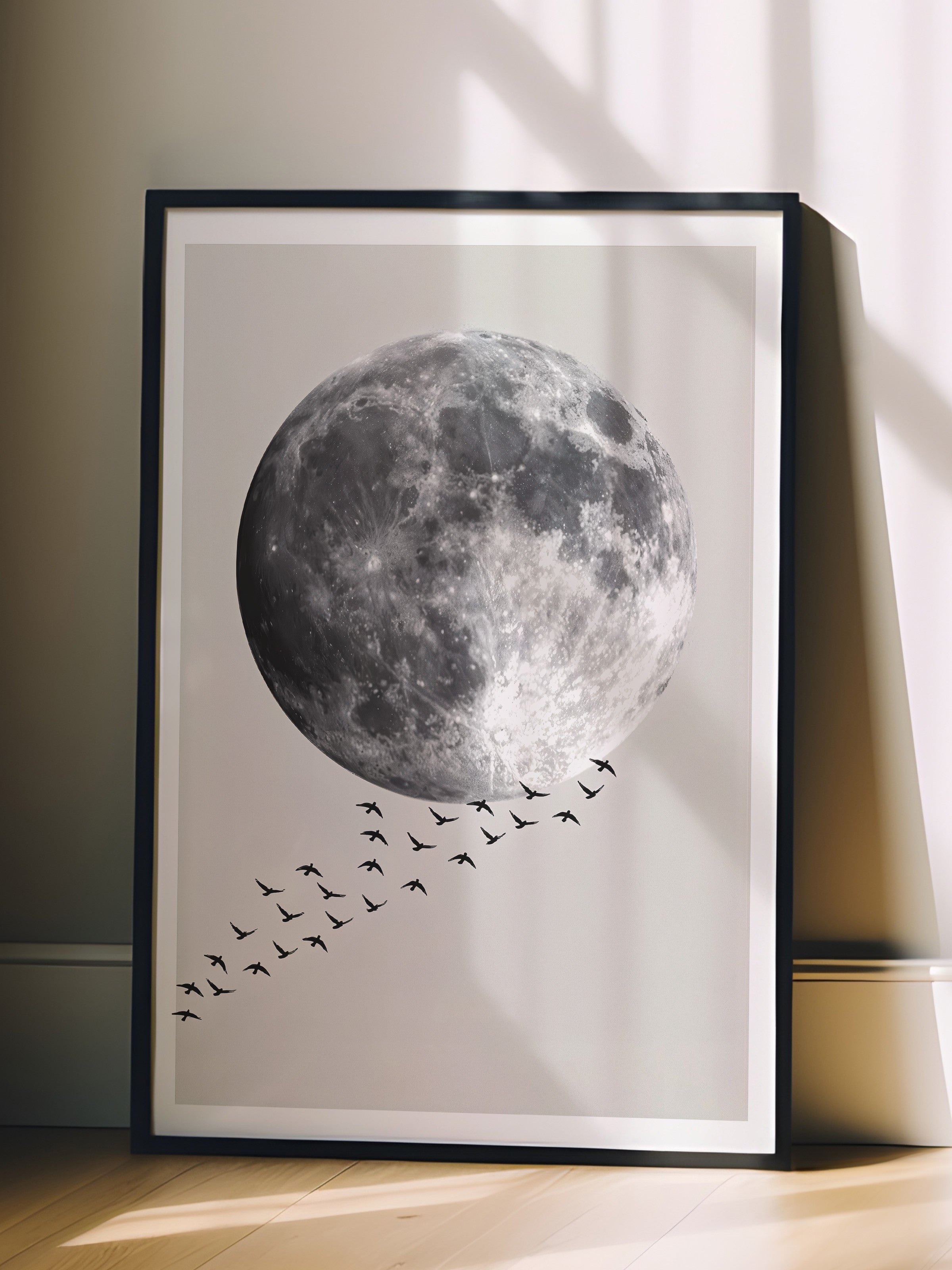 Duvar Tablosu, Siyah Çerçeveli Tablo ve Poster, Ritüel Serisi, Kuş Tablo, NO:115210
