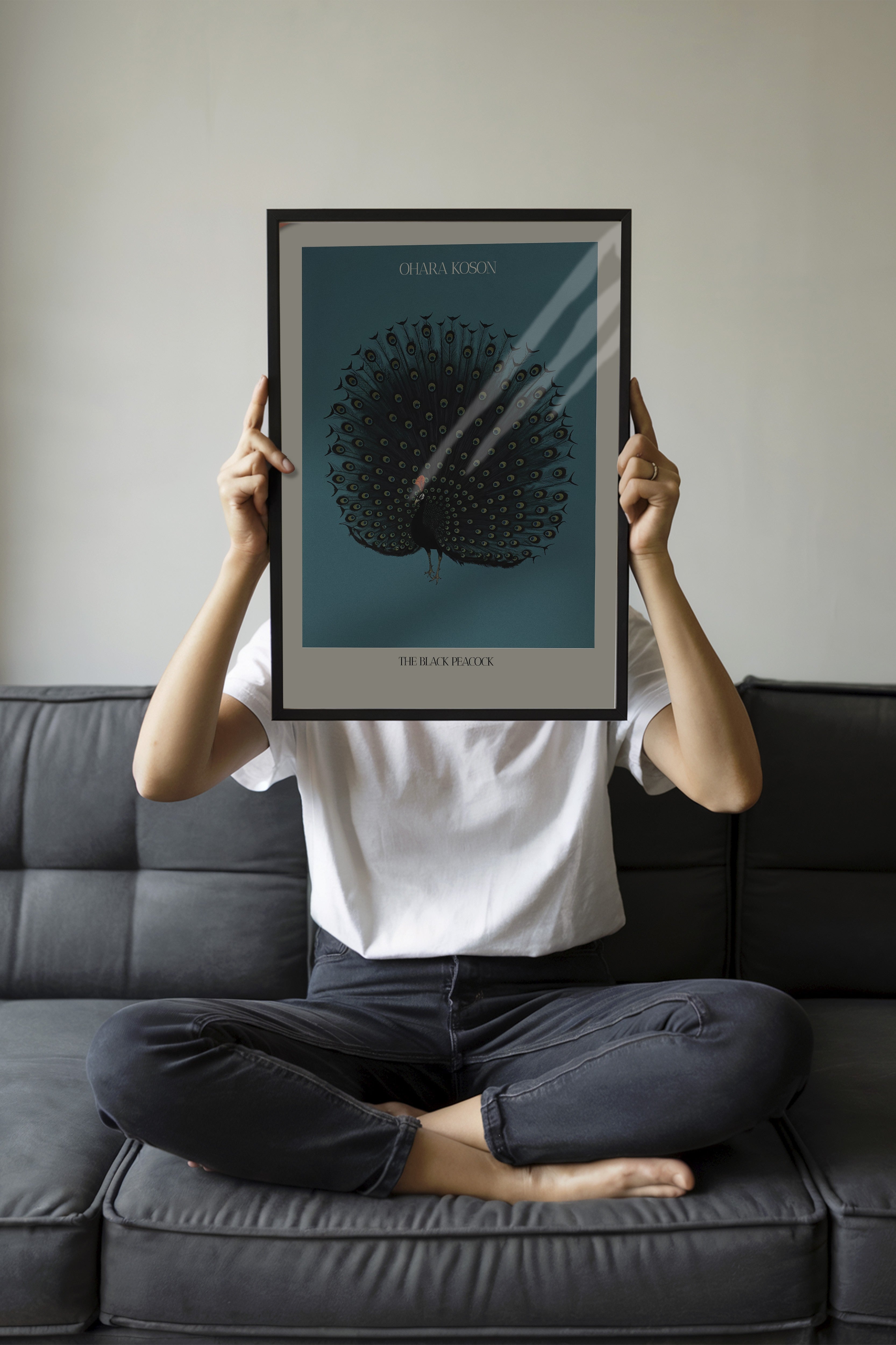 Duvar Tablosu, Siyah Çerçeveli Tablo ve Poster, Ritüel Serisi, Kuş Tablo, NO:115211