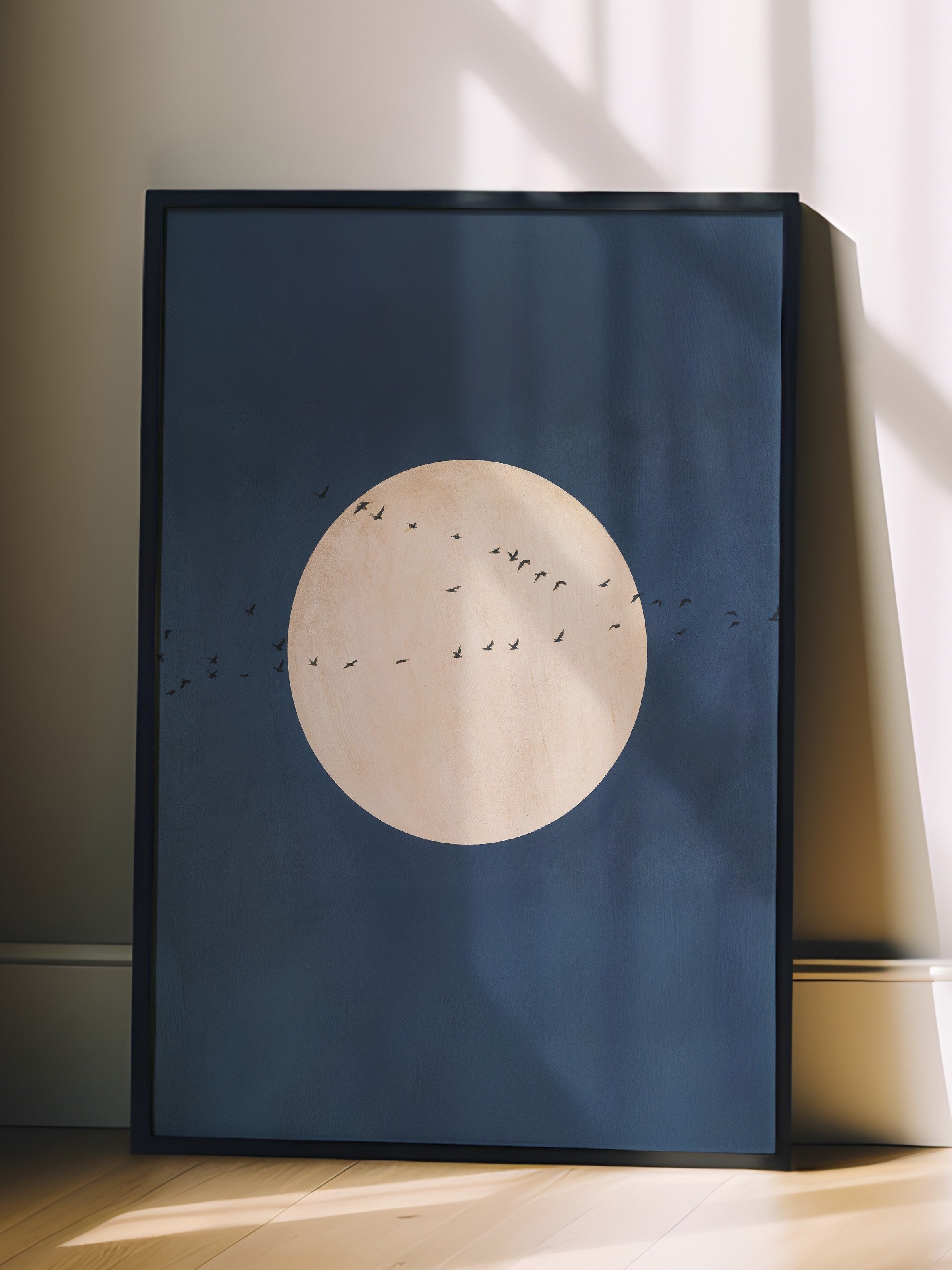 Duvar Tablosu, Siyah Çerçeveli Tablo ve Poster, Ritüel Serisi, Kuş Tablo, NO:115212