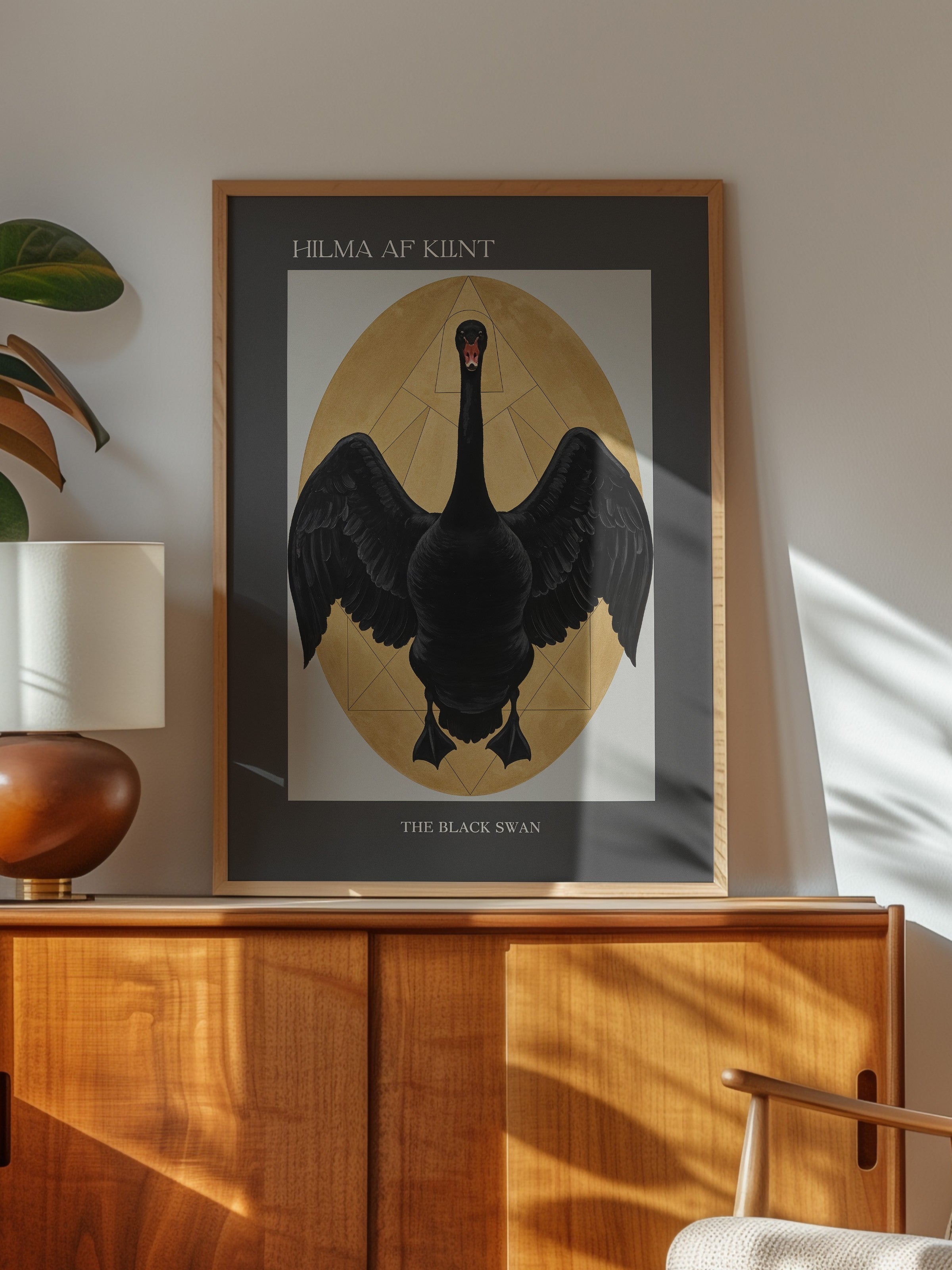 Duvar Tablosu, Ahşap Çerçeveli Tablo ve Poster, Ritüel Serisi, Kuş Tablo, NO:115216