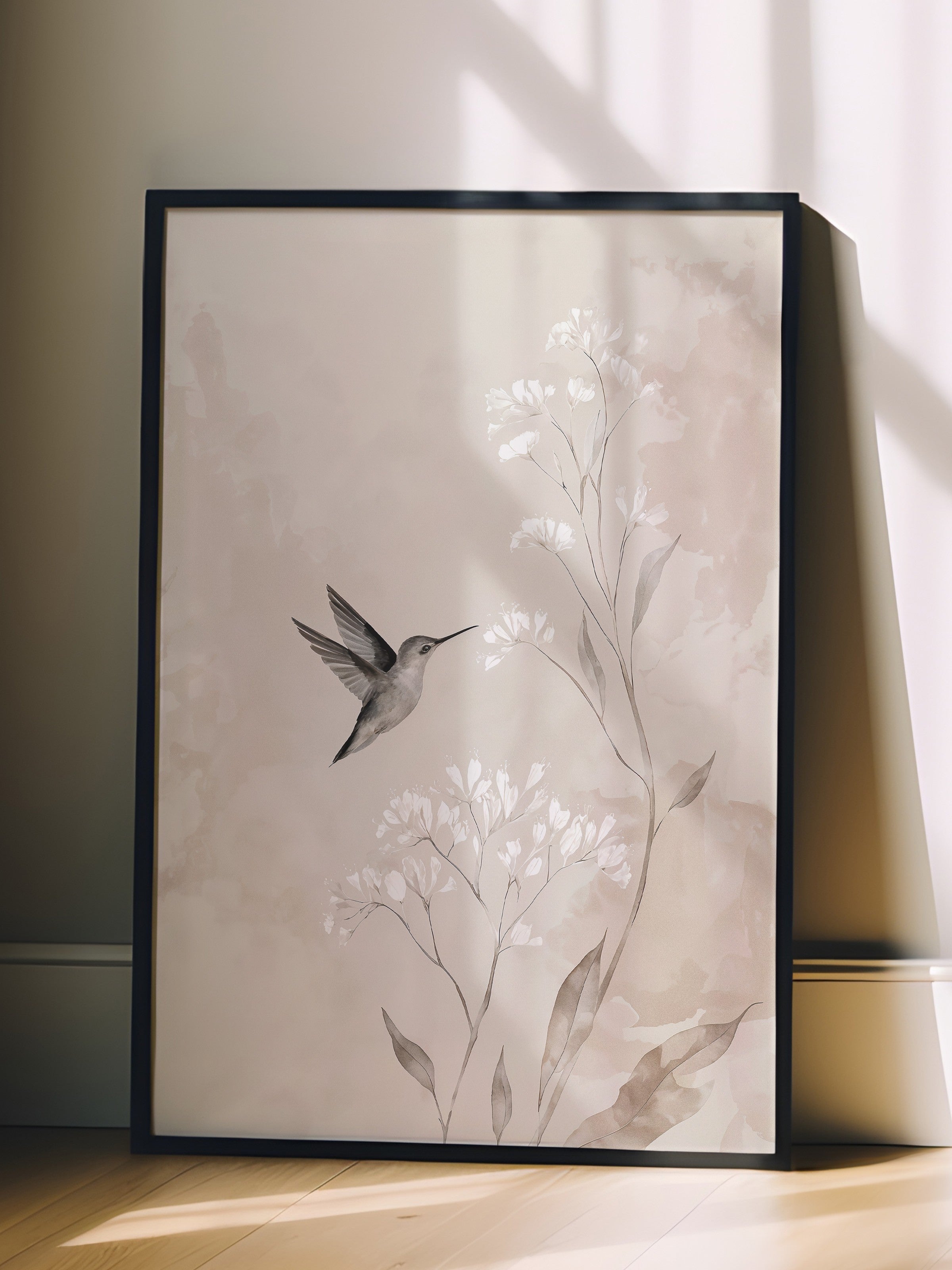 Duvar Tablosu, Siyah Çerçeveli Tablo ve Poster, Ritüel Serisi, Kuş Tablo, NO:115239