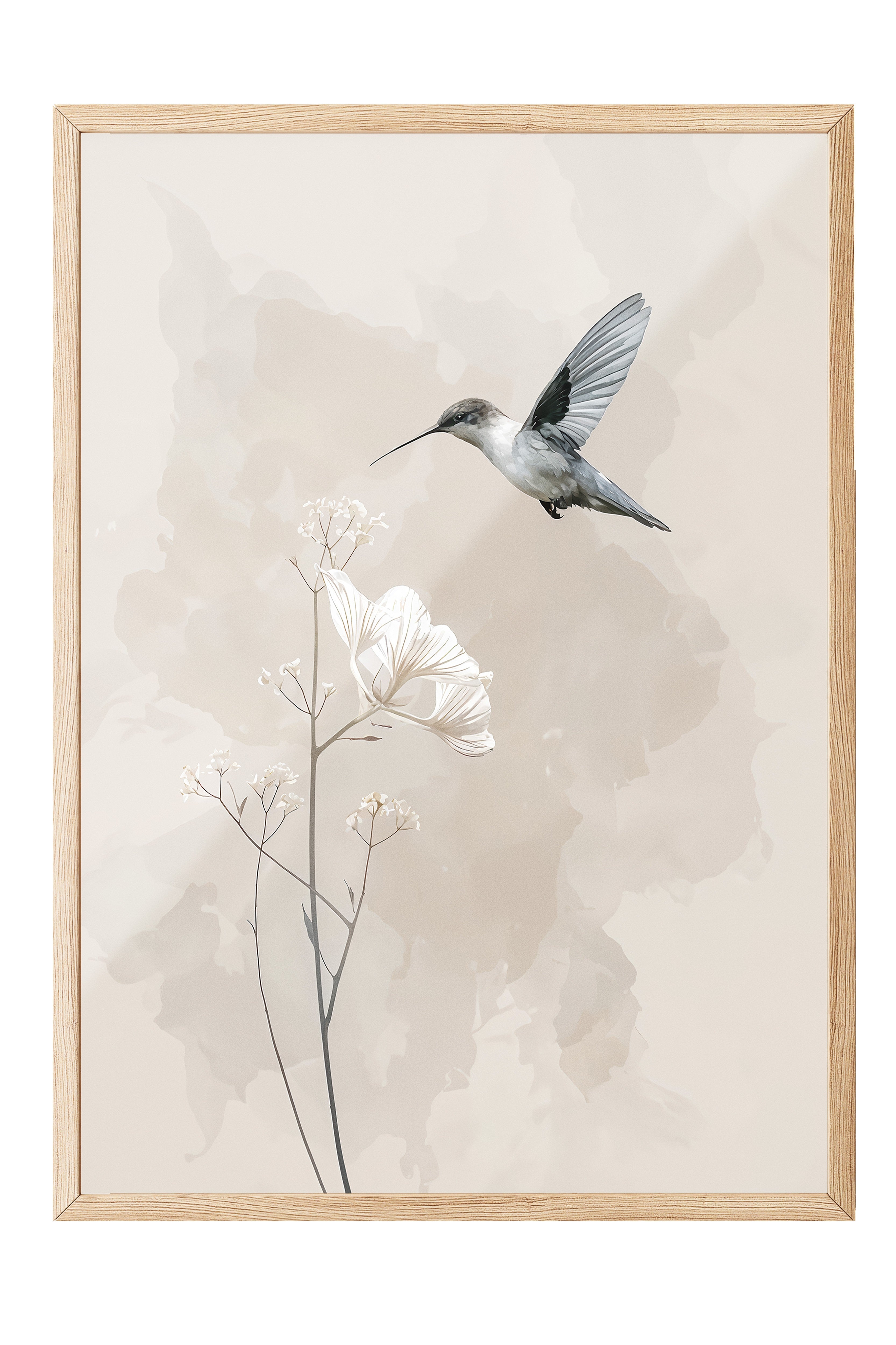 Duvar Tablosu, Ahşap Çerçeveli Tablo ve Poster, Ritüel Serisi, Kuş Tablo, NO:115244