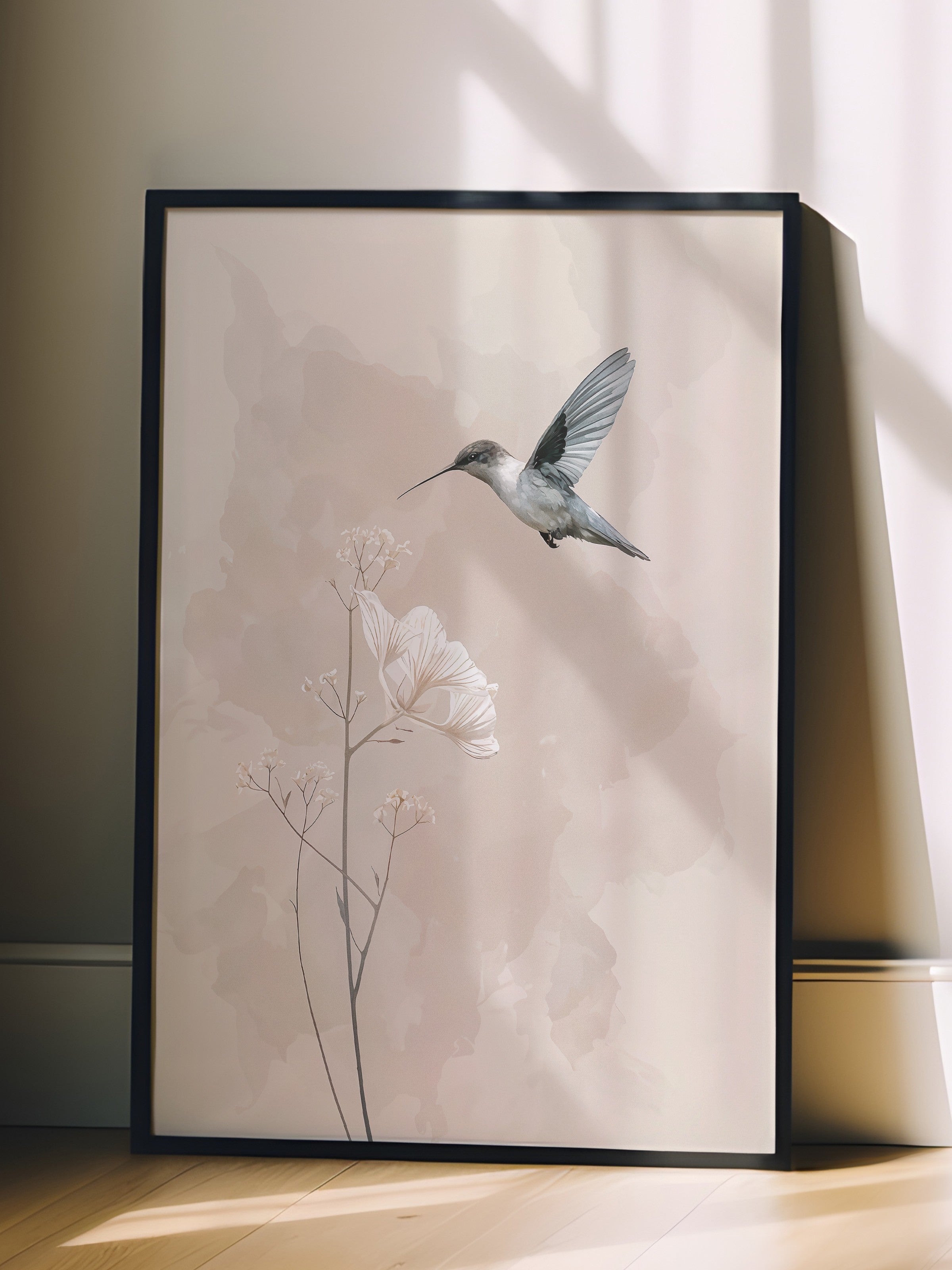 Duvar Tablosu, Siyah Çerçeveli Tablo ve Poster, Ritüel Serisi, Kuş Tablo, NO:115244