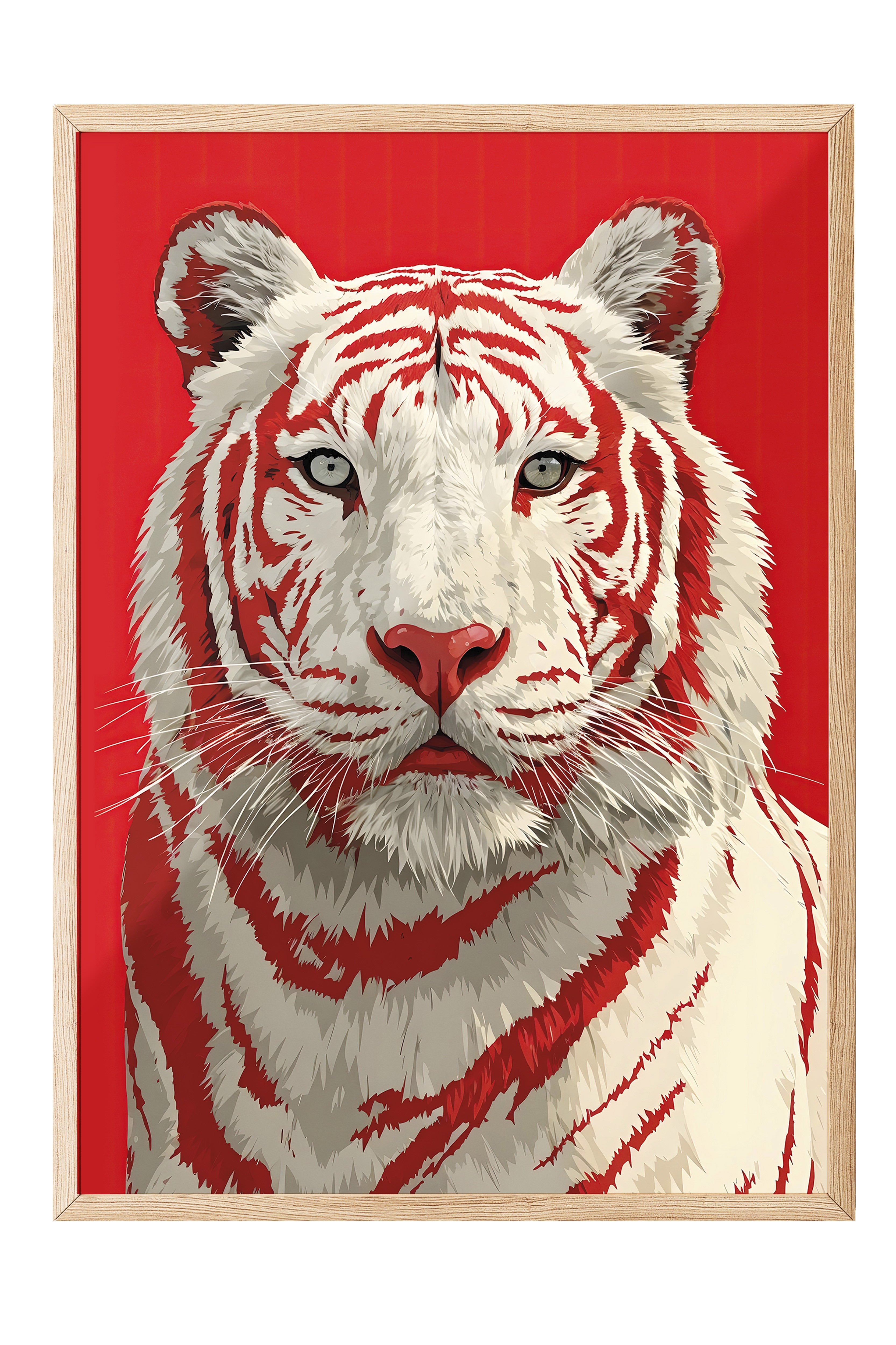 Duvar Tablosu, Ahşap Çerçeveli Tablo ve Poster, Ritüel Serisi, Leopar Tablo, NO:115275