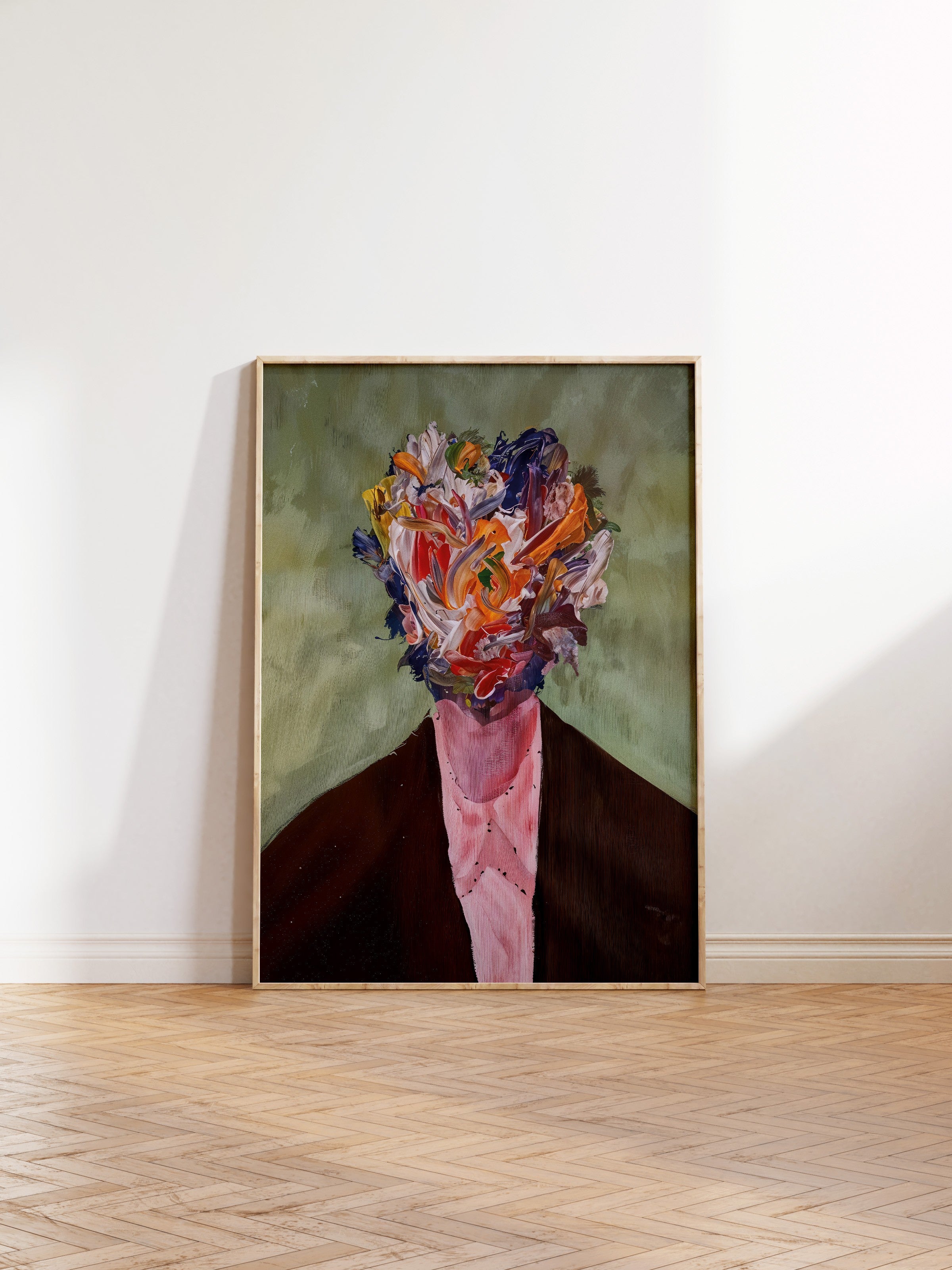 Duvar Tablosu, Ahşap Çerçeveli Tablo ve Poster, Ritüel Serisi, Maximalist Tablo, NO:115194