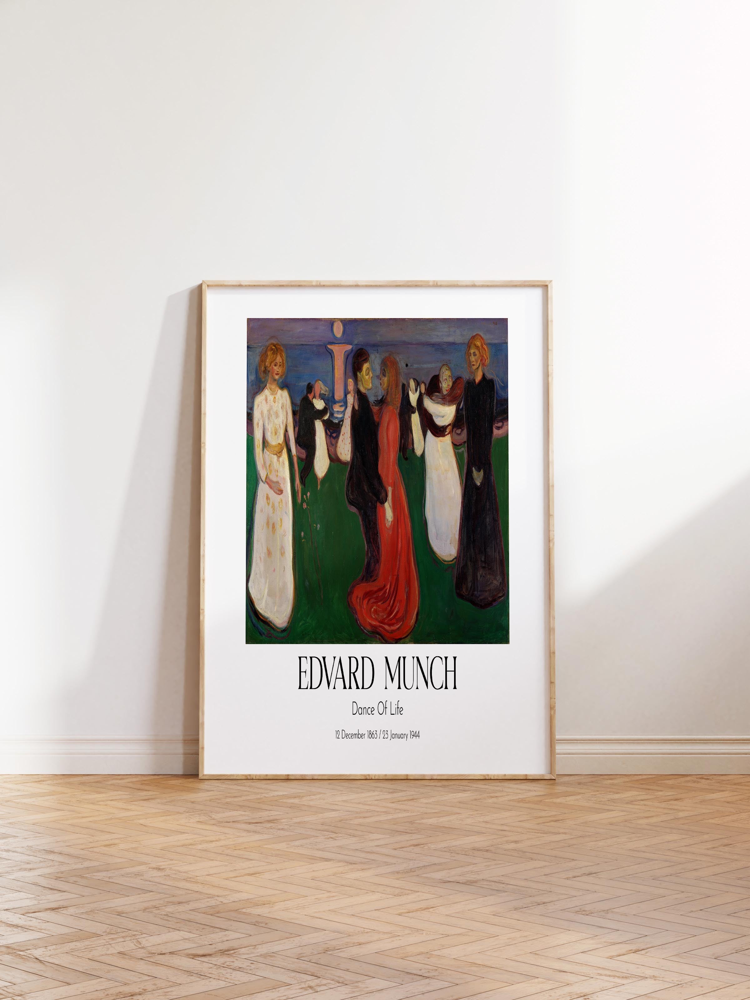 Edvard Munch - Dance Of Life, Ahşap Çerçeveli Tablo, Sanat Serisi NO:111738