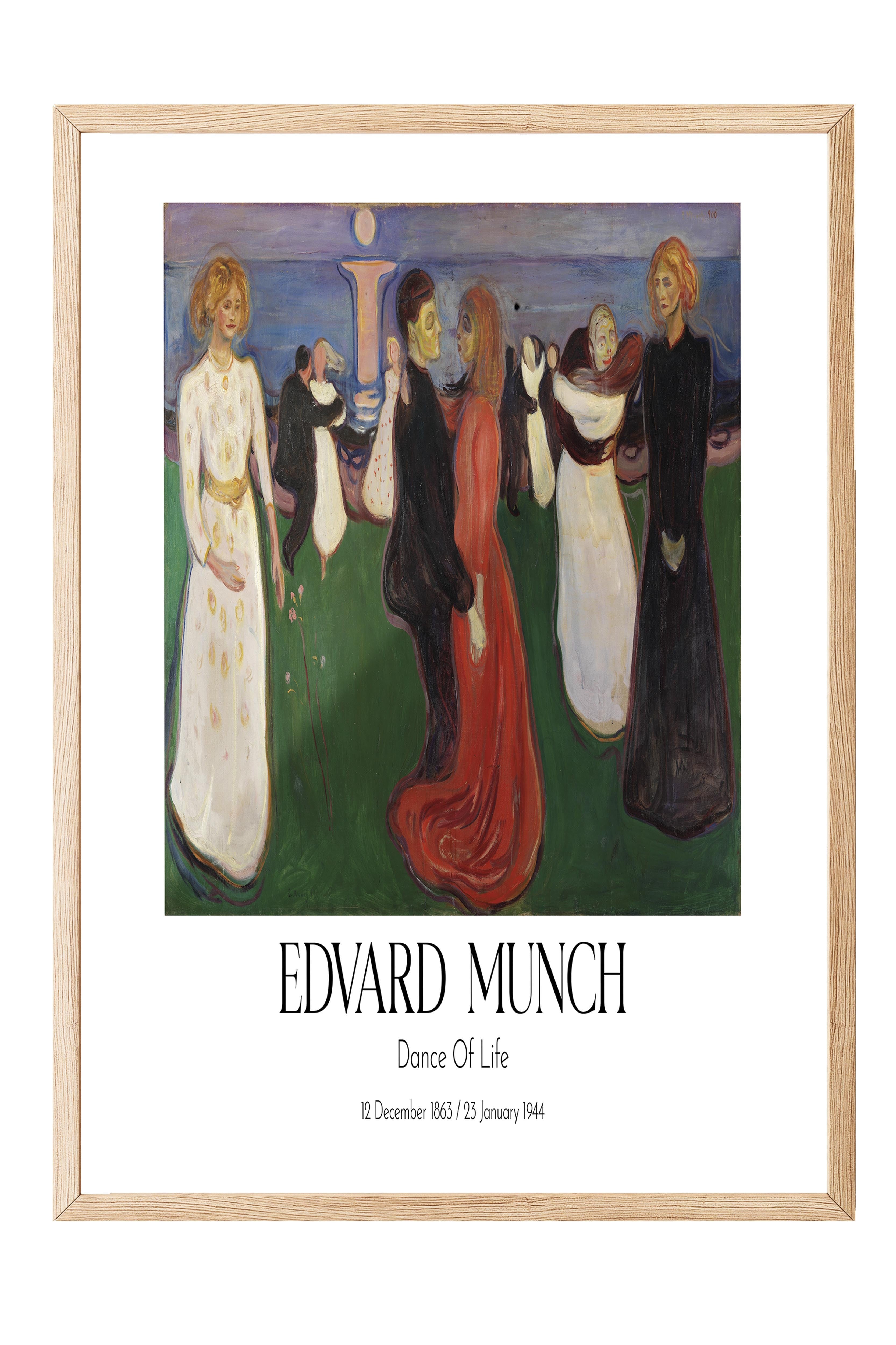 Edvard Munch - Dance Of Life, Ahşap Çerçeveli Tablo, Sanat Serisi NO:111738