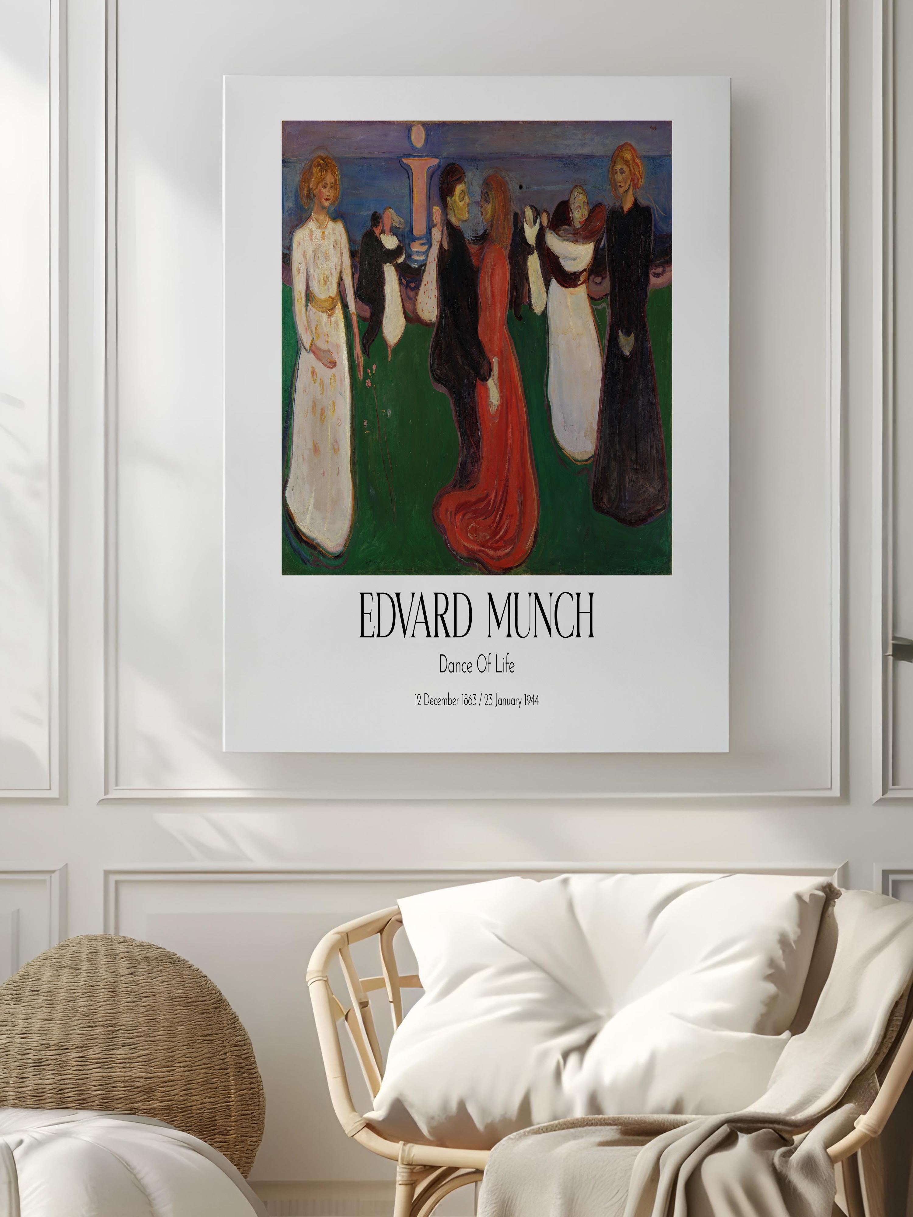 Edvard Munch - Dance Of Life, Kanvas Tablo, Sanat Serisi NO:111738