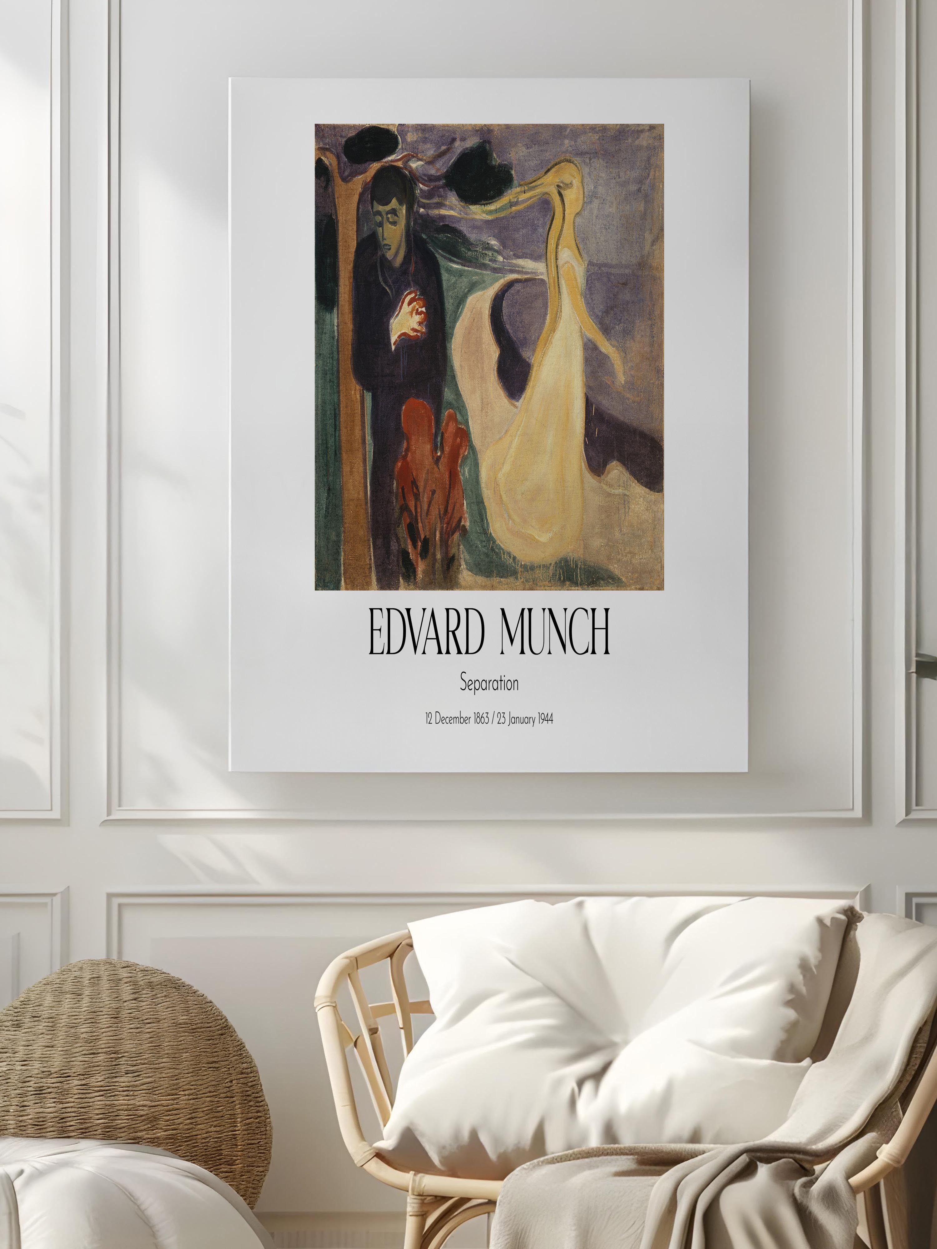 Edvard Munch - Separation, Kanvas Tablo, Sanat Serisi NO:111742