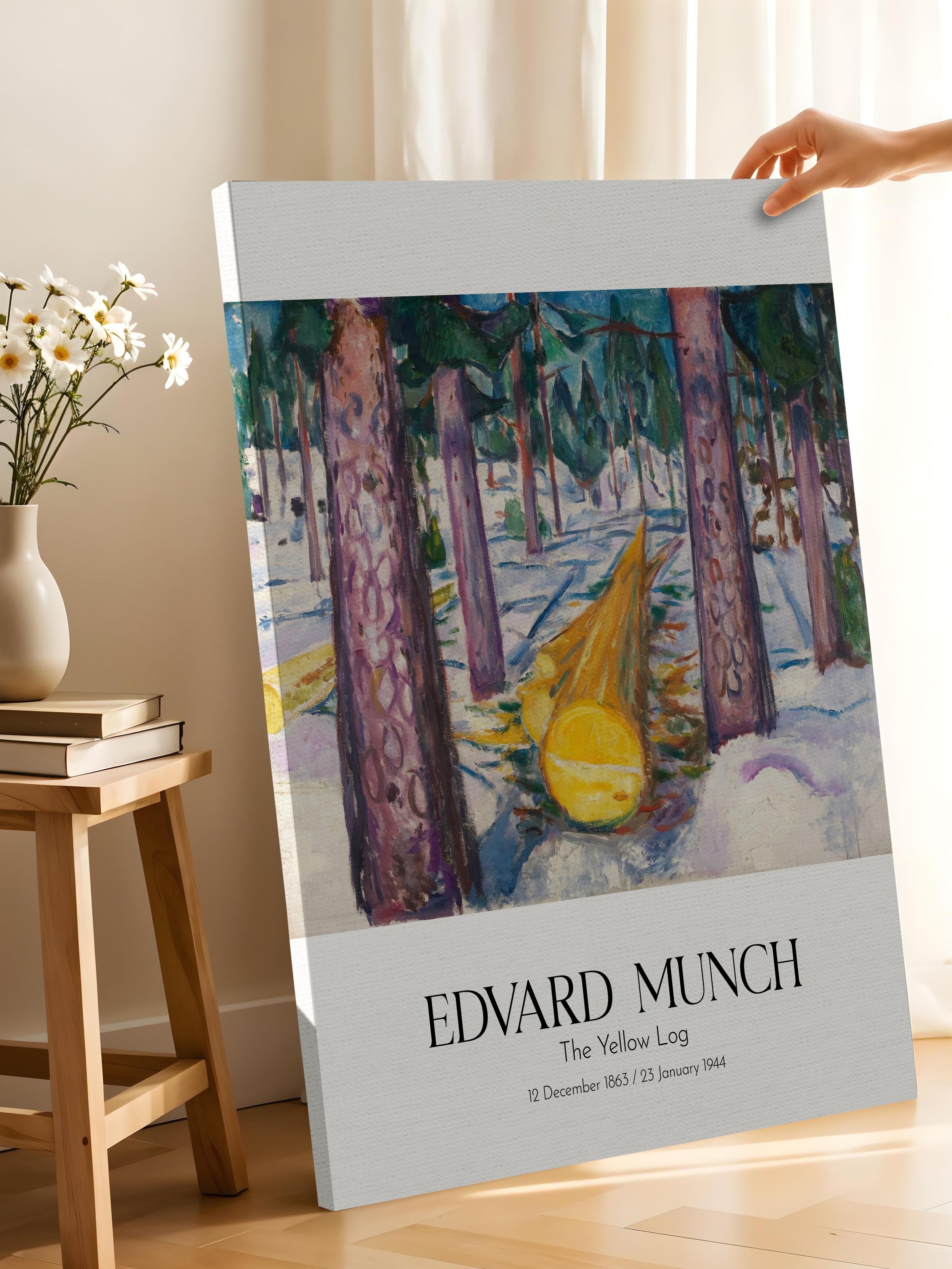 Edvard Munch - The Yellow Log, Kanvas Tablo, Sanat Serisi NO:111731