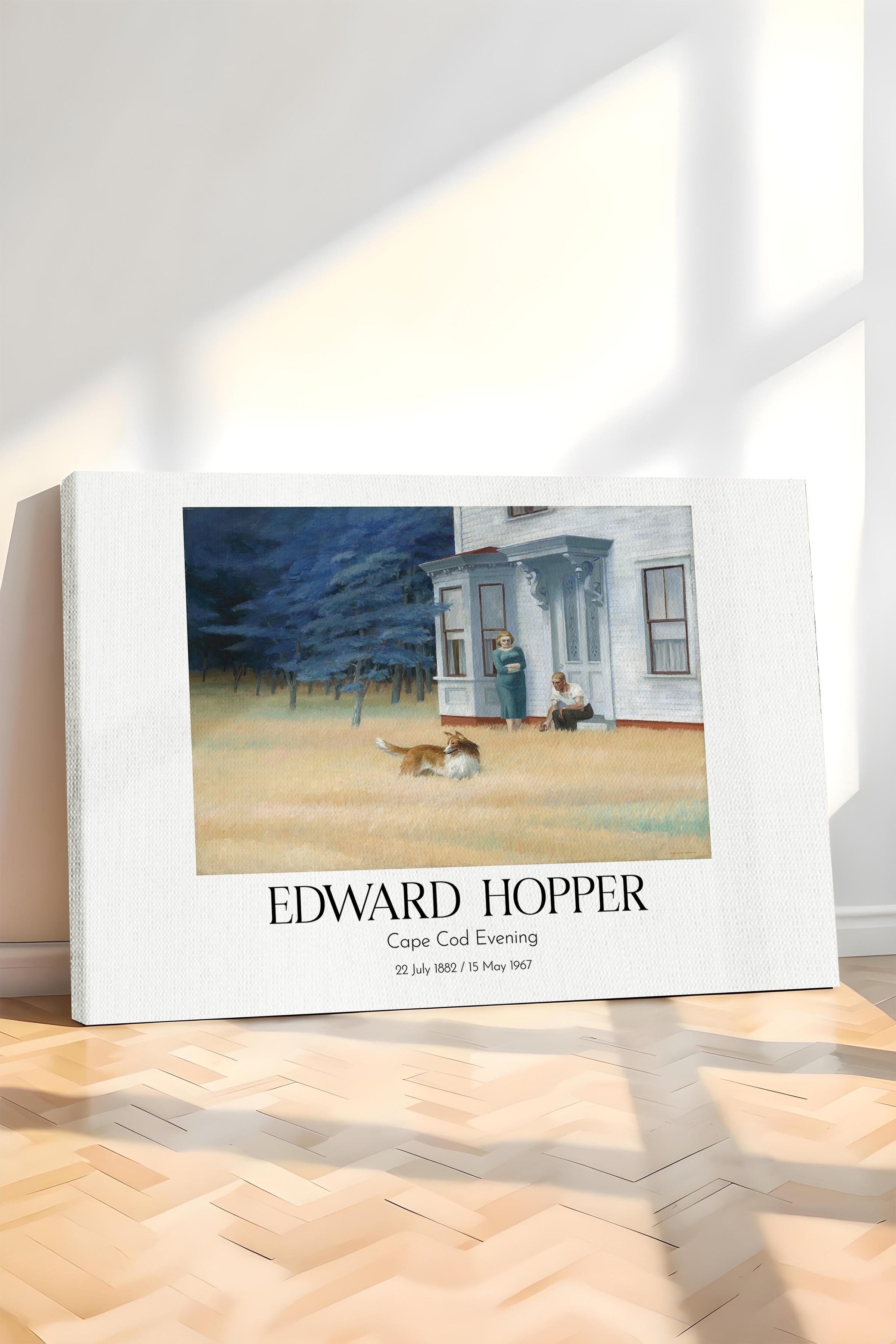 Edward Hopper - Cape Cod Evening, Kanvas Tablo, Sanat Serisi NO:110186