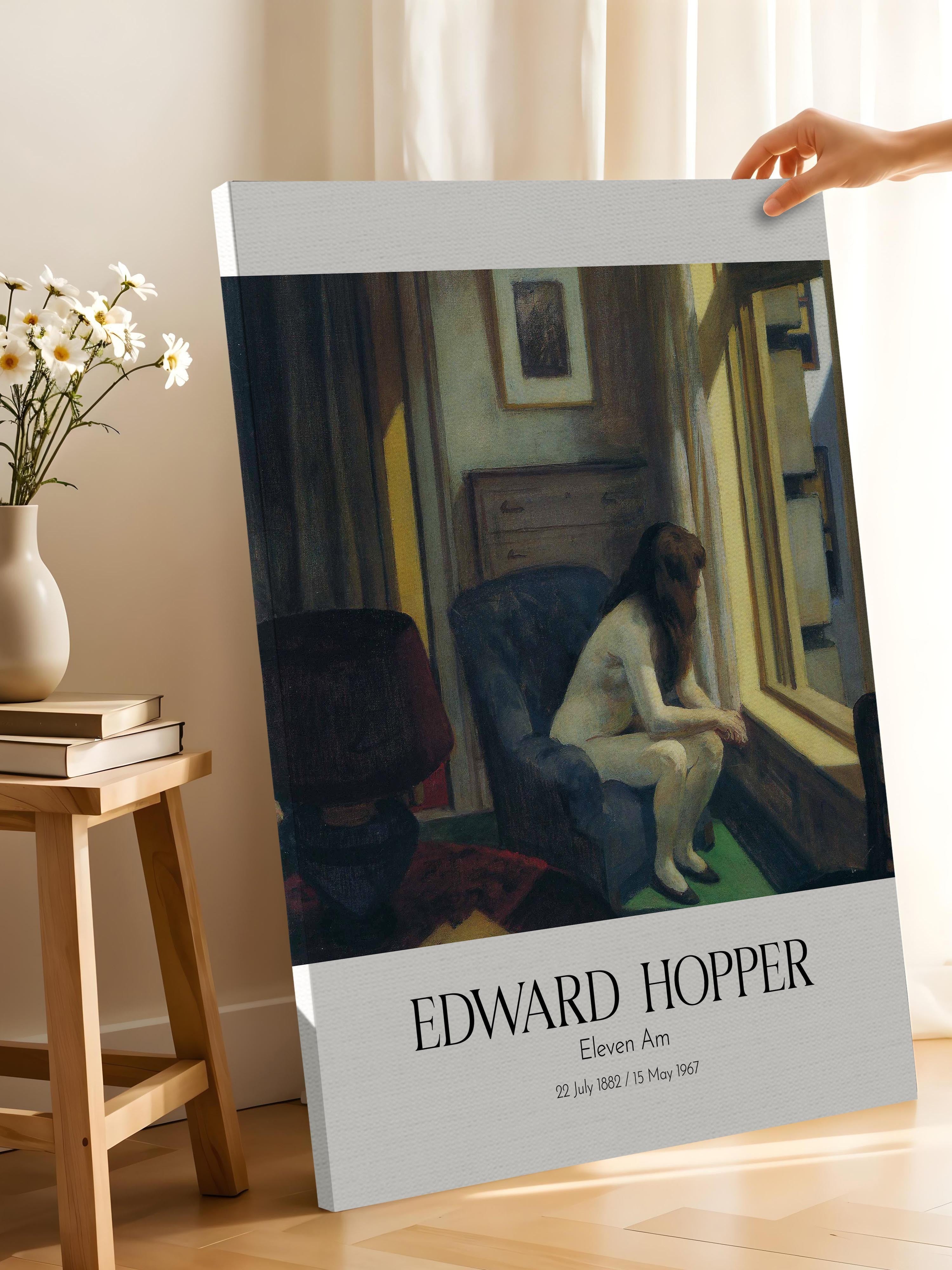 Edward Hopper - Eleven Am, Kanvas Tablo, Sanat Serisi NO:110175