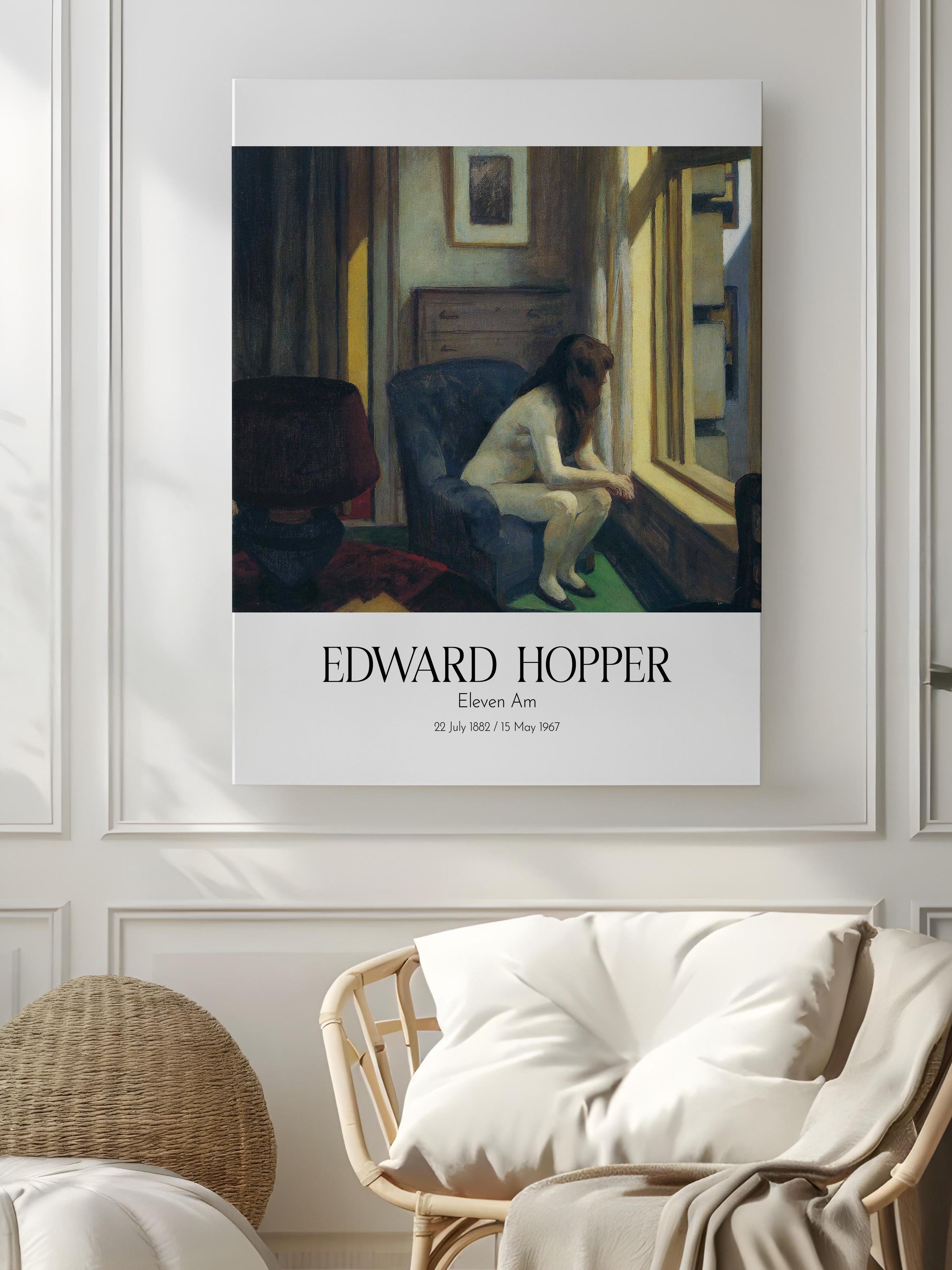 Edward Hopper - Eleven Am, Kanvas Tablo, Sanat Serisi NO:110175