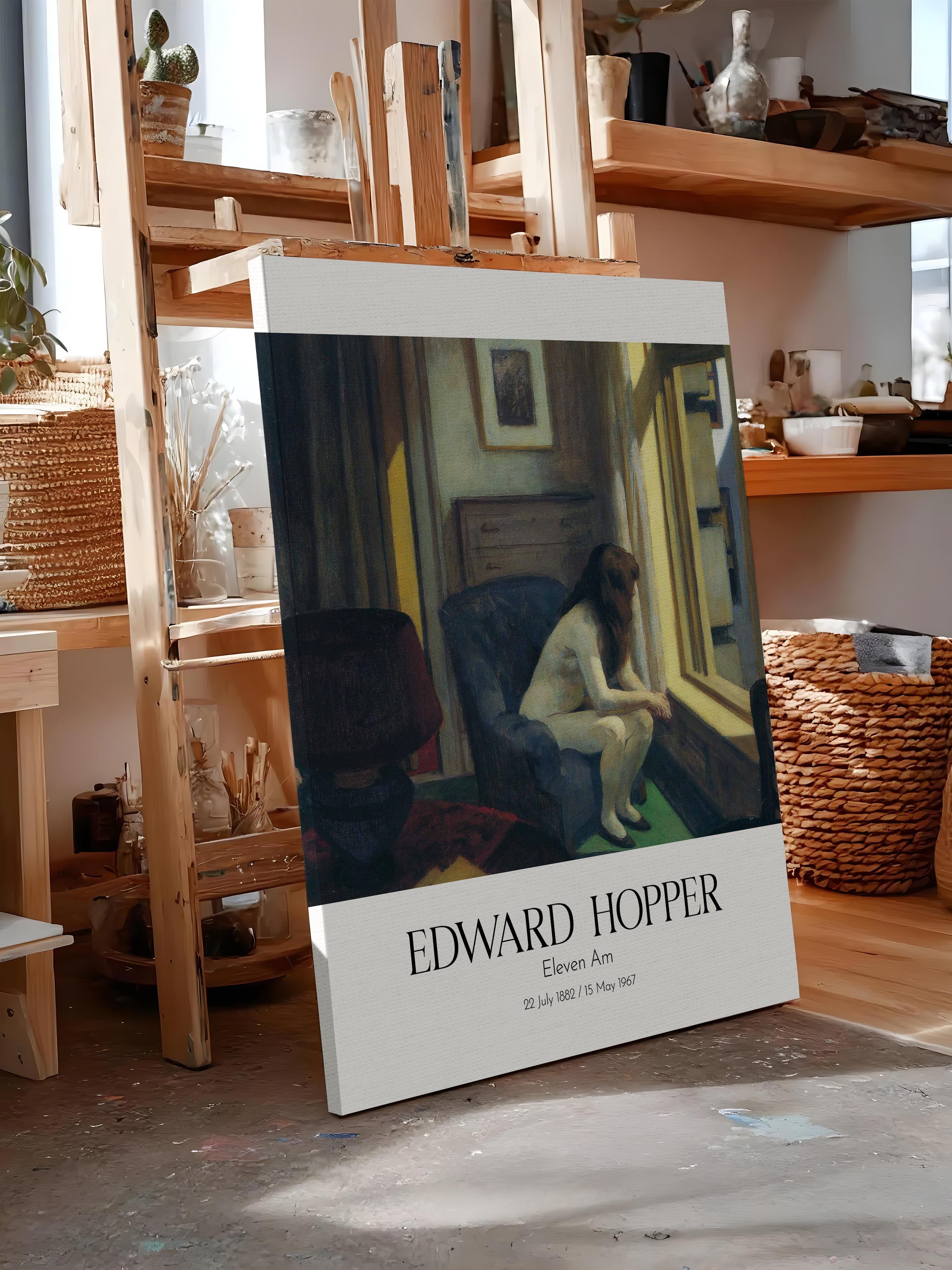 Edward Hopper - Eleven Am, Kanvas Tablo, Sanat Serisi NO:110175