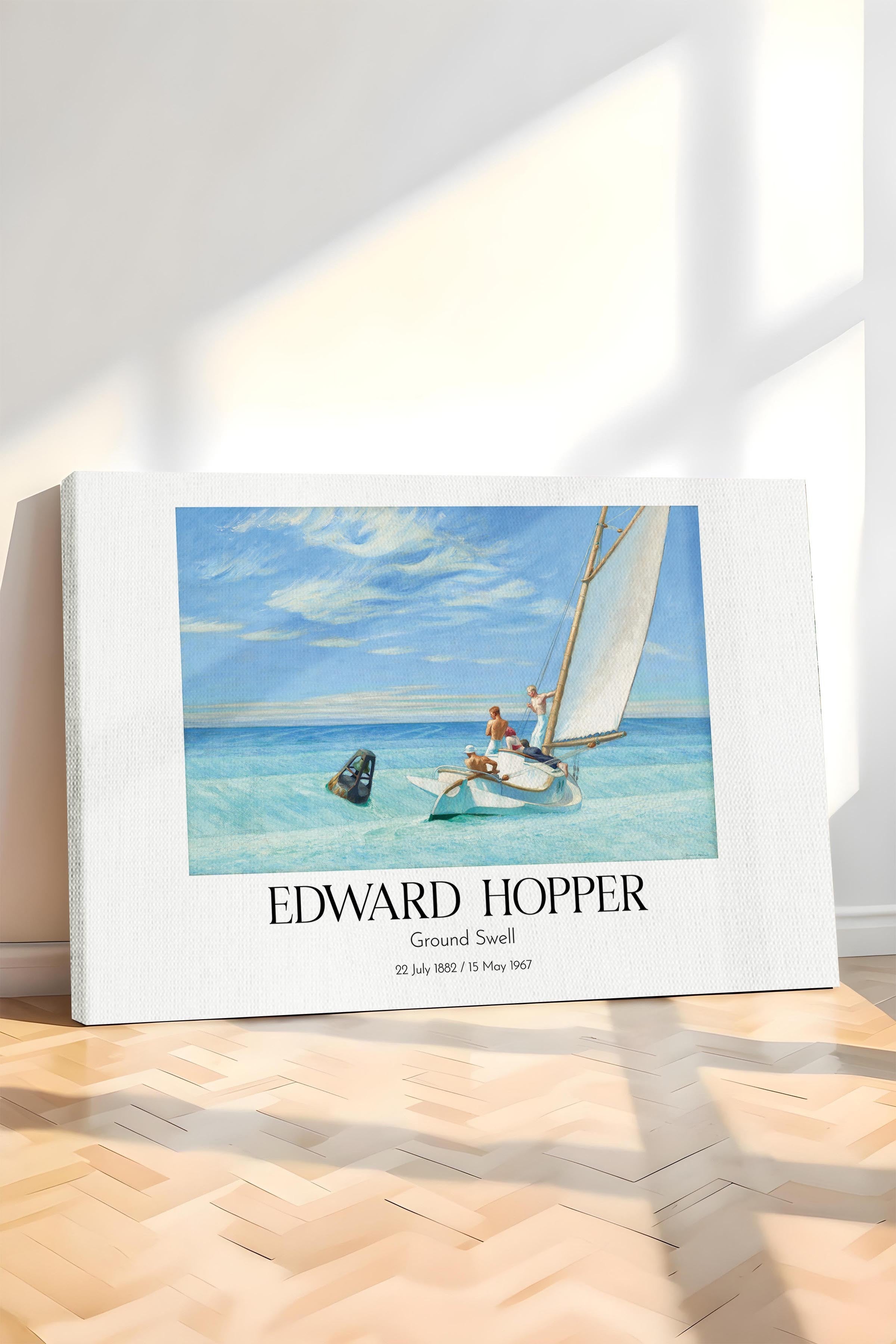 Edward Hopper - Ground Swell, Kanvas Tablo, Sanat Serisi NO:110190
