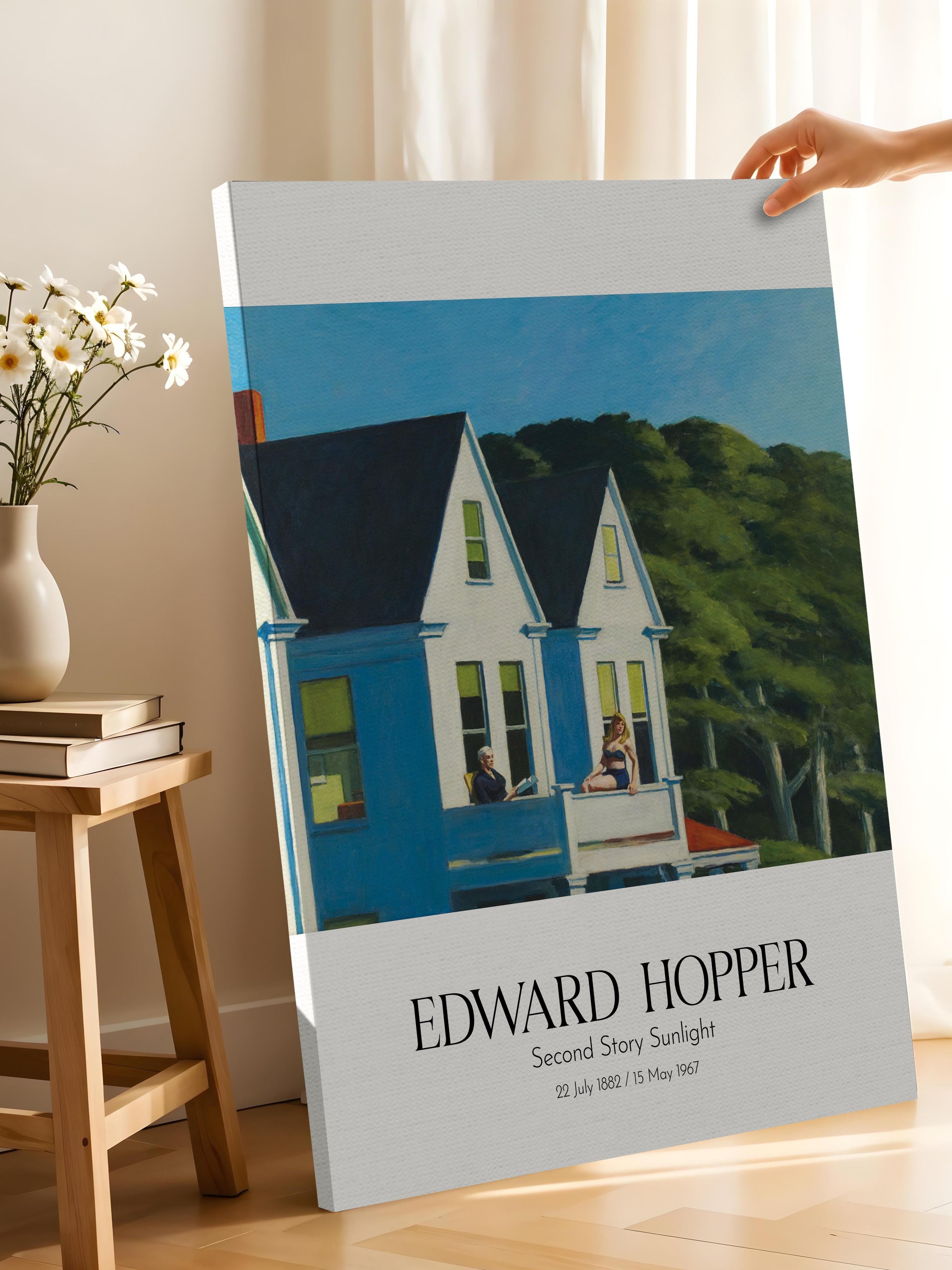 Edward Hopper - Second Story Sunlight, Kanvas Tablo, Sanat Serisi NO:110180