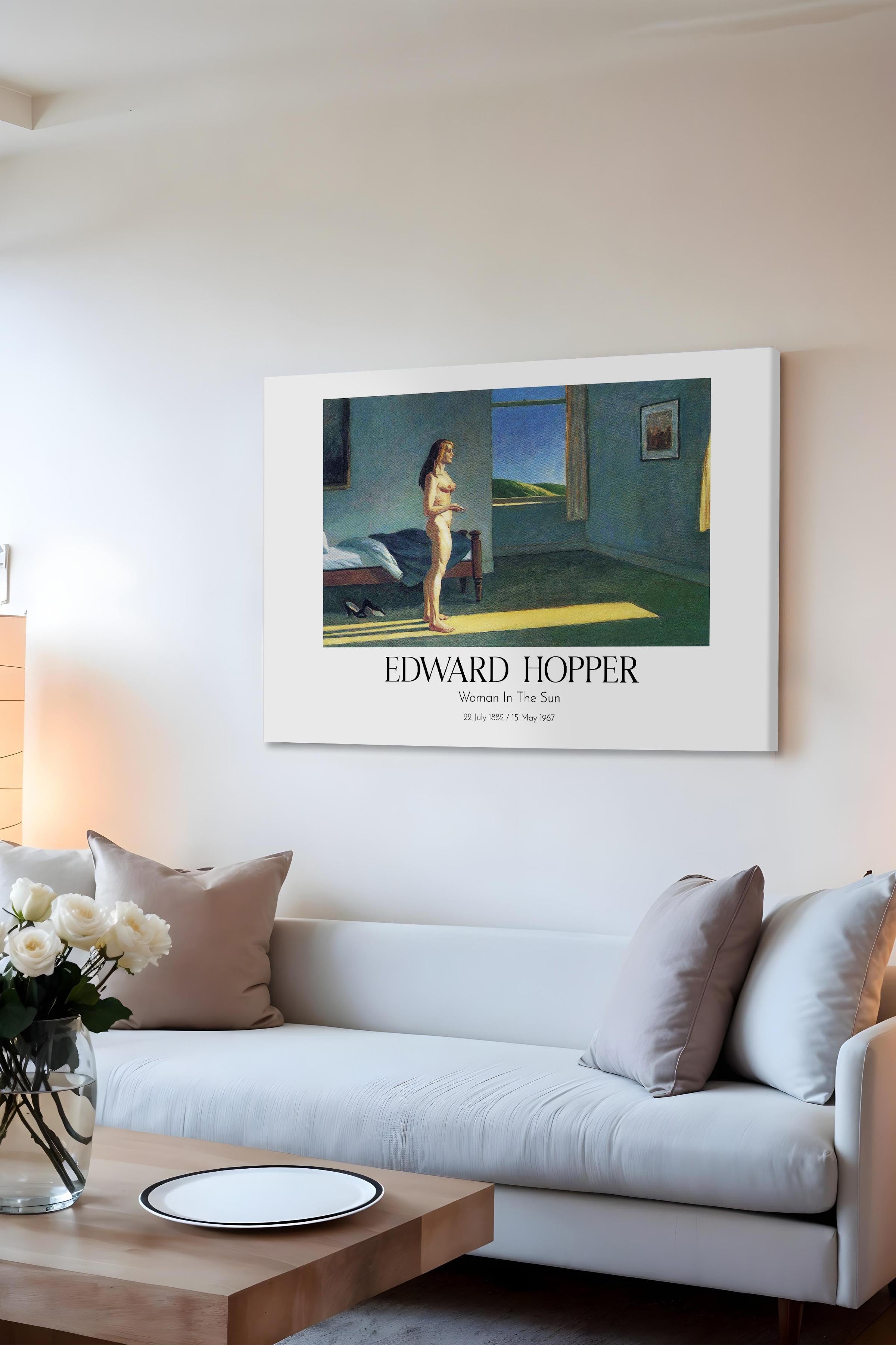 Edward Hopper - Woman In The Sun, Kanvas Tablo, Sanat Serisi NO:110195
