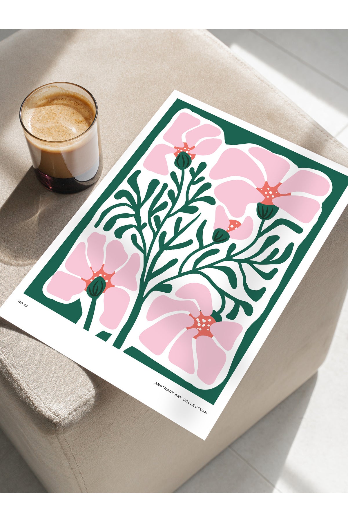 Estetik Duvar Posteri - Estetik Çizim Çerçevesiz Poster - Yatak Odası, Salon, Mutfak Duvar Dekoru