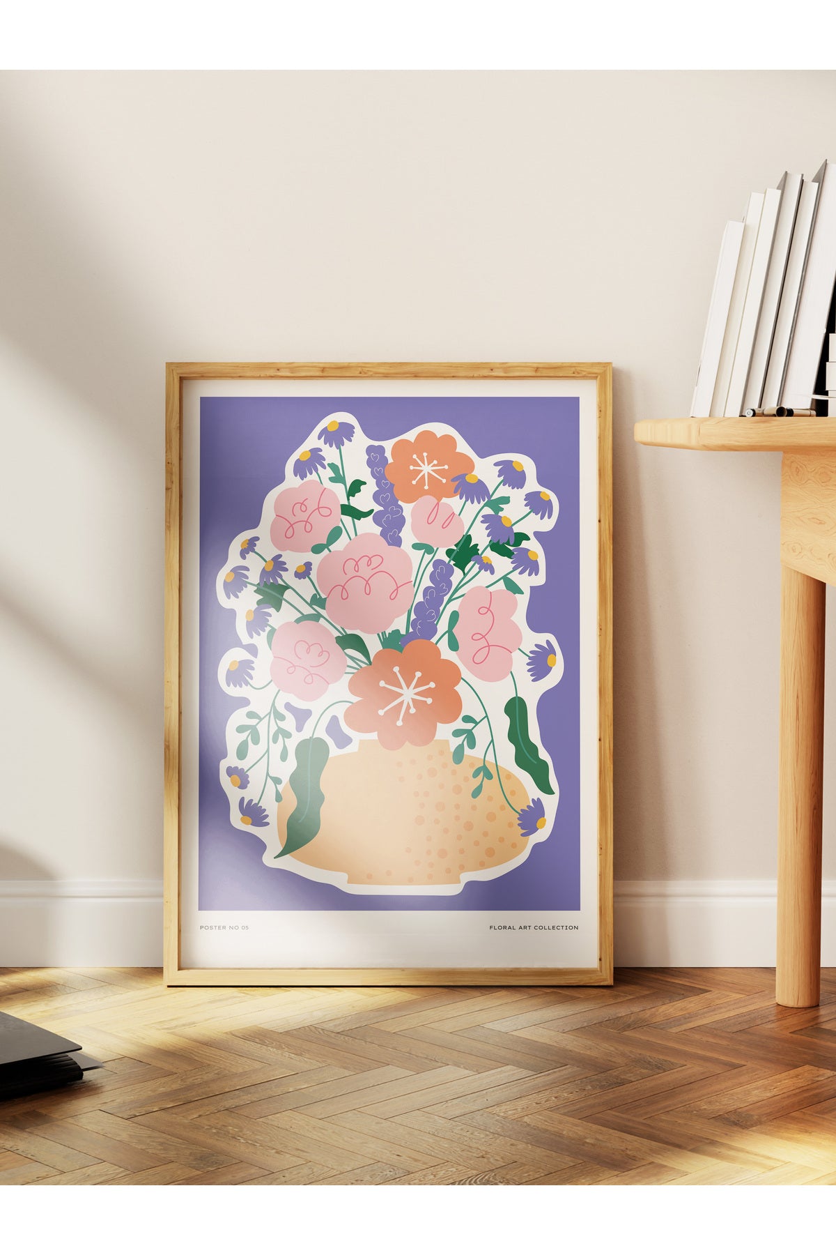 Estetik Duvar Posteri - Estetik Çizim Çerçevesiz Poster - Yatak Odası, Salon, Mutfak Duvar Dekoru