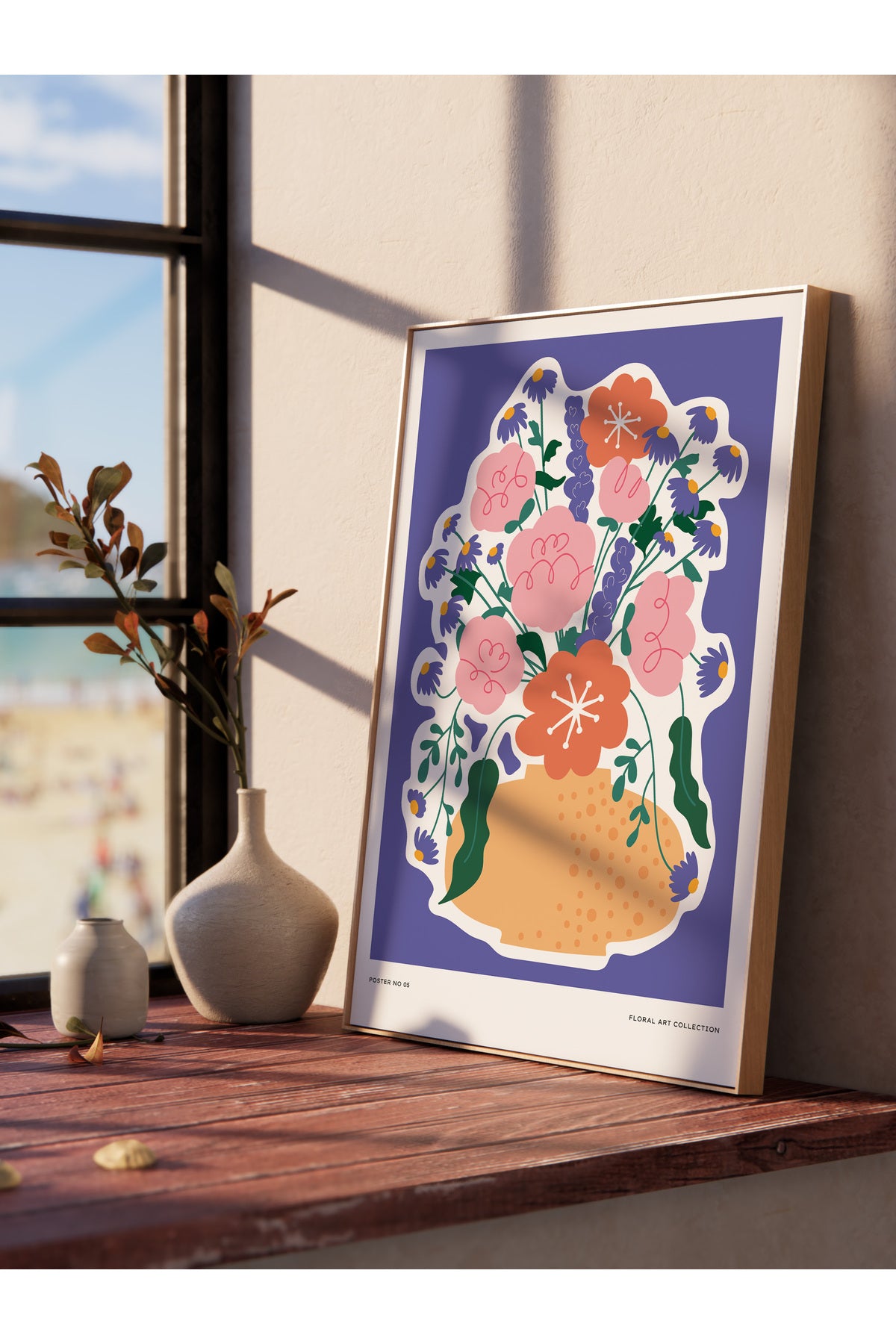 Estetik Duvar Posteri - Estetik Çizim Çerçevesiz Poster - Yatak Odası, Salon, Mutfak Duvar Dekoru