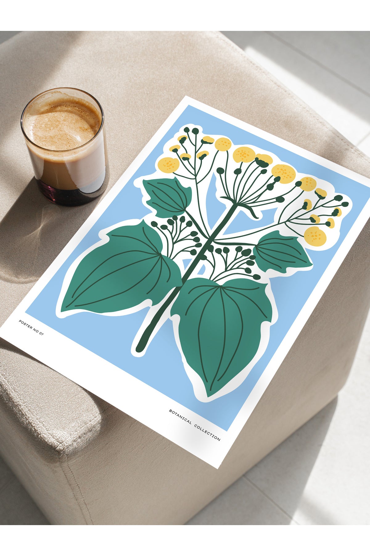 Estetik Duvar Posteri - Estetik Çizim Çerçevesiz Poster - Yatak Odası, Salon, Mutfak Duvar Dekoru