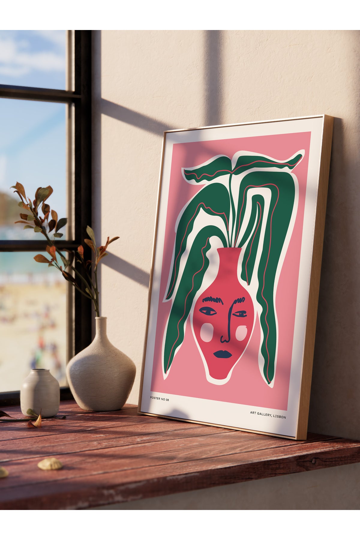 Estetik Duvar Posteri - Estetik Çizim Çerçevesiz Poster - Yatak Odası, Salon, Mutfak Duvar Dekoru