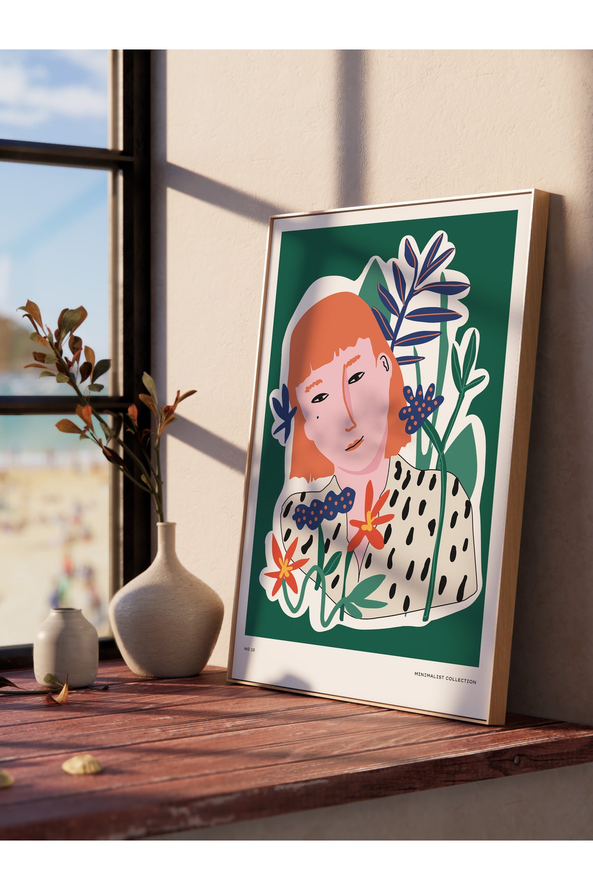 Estetik Duvar Posteri - Estetik Çizim Çerçevesiz Poster - Yatak Odası, Salon, Mutfak Duvar Dekoru