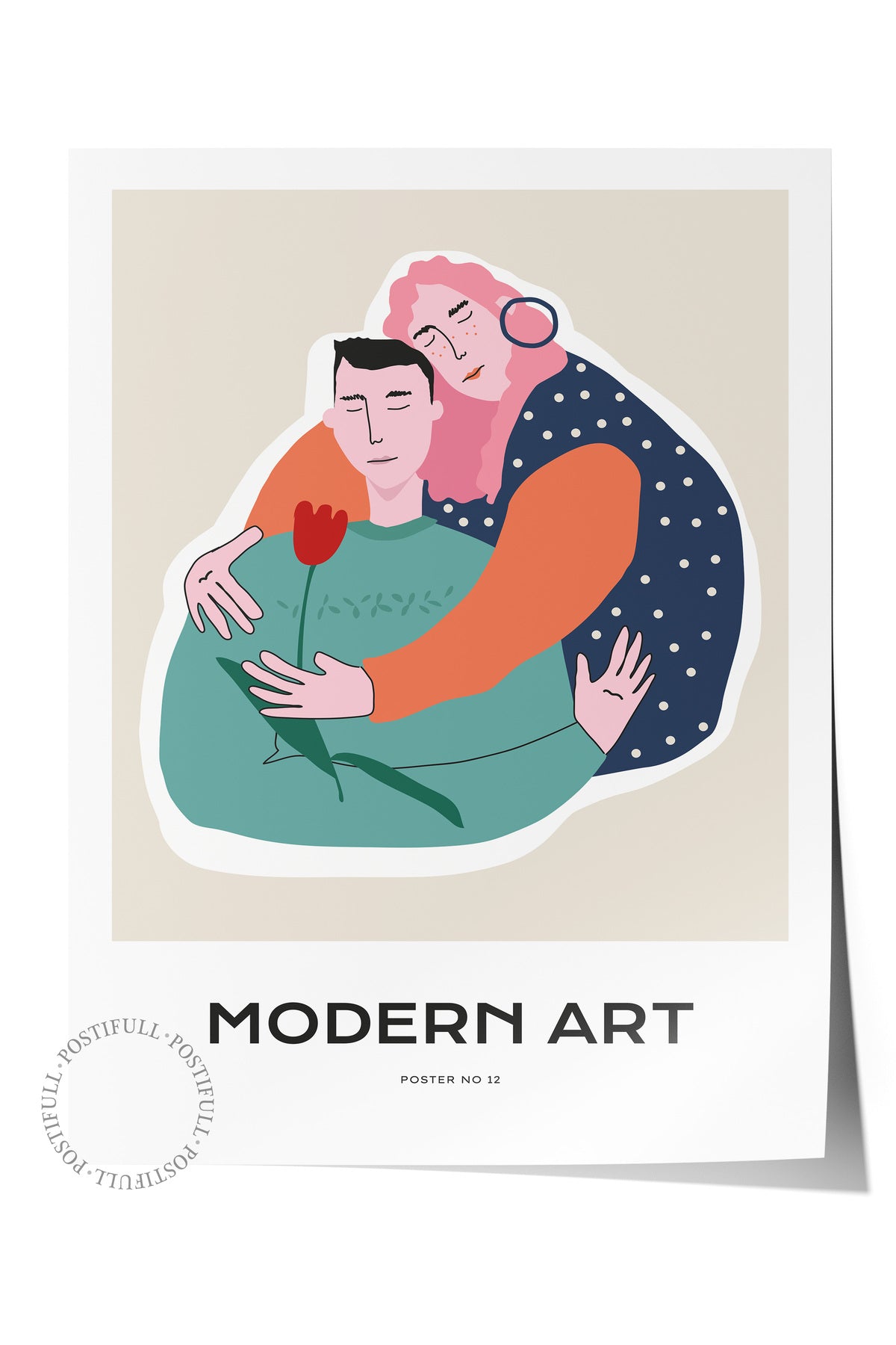 Estetik Duvar Posteri - Estetik Çizim Çerçevesiz Poster - Yatak Odası, Salon, Mutfak Duvar Dekoru