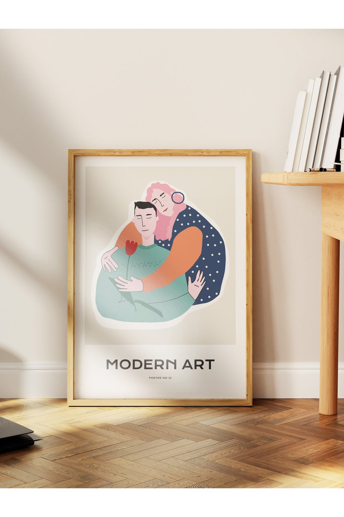 Estetik Duvar Posteri - Estetik Çizim Çerçevesiz Poster - Yatak Odası, Salon, Mutfak Duvar Dekoru