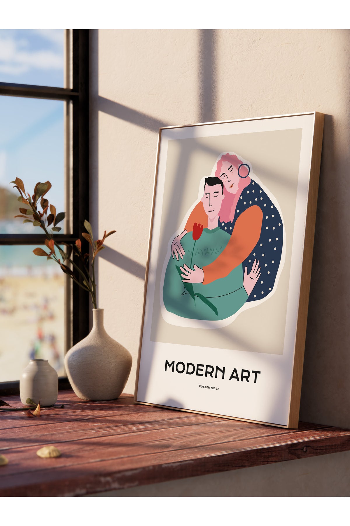 Estetik Duvar Posteri - Estetik Çizim Çerçevesiz Poster - Yatak Odası, Salon, Mutfak Duvar Dekoru