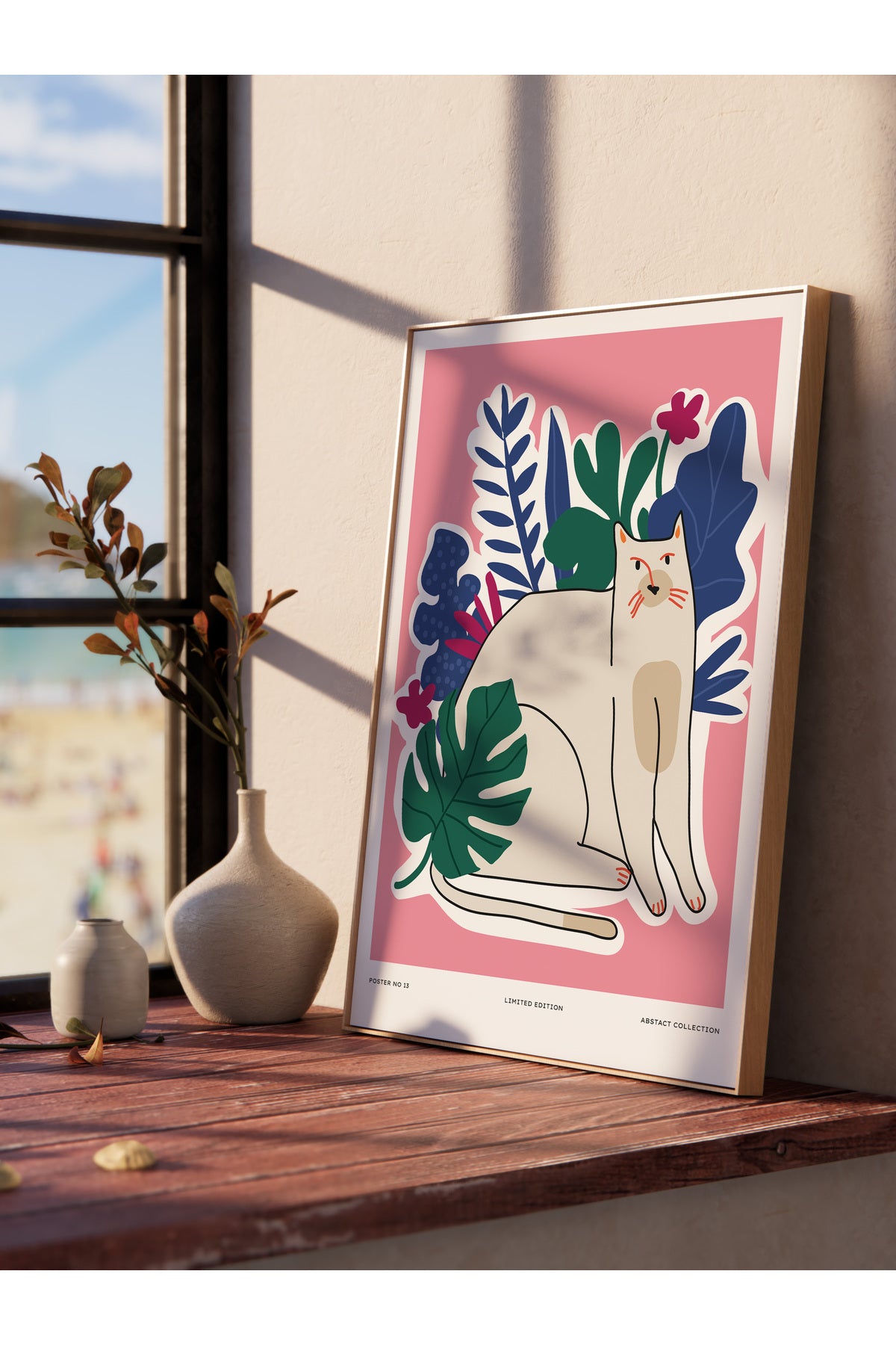 Estetik Duvar Posteri - Estetik Çizim Çerçevesiz Poster - Yatak Odası, Salon, Mutfak Duvar Dekoru