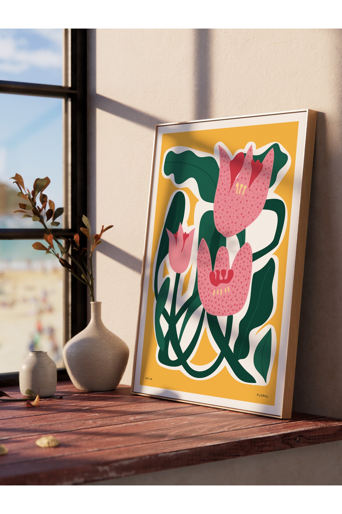 Estetik Duvar Posteri - Estetik Çizim Çerçevesiz Poster - Yatak Odası, Salon, Mutfak Duvar Dekoru