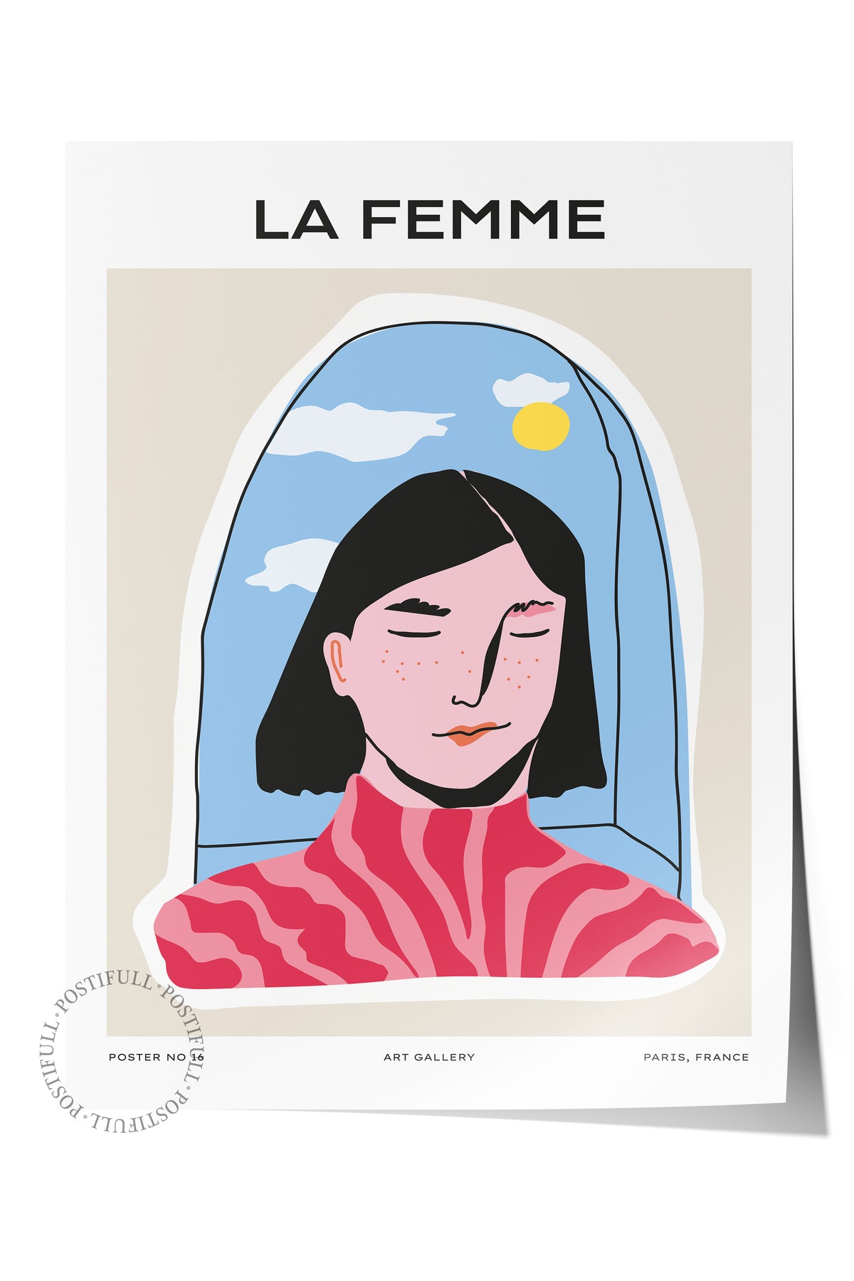 Estetik Duvar Posteri - Estetik Çizim Çerçevesiz Poster - Yatak Odası, Salon, Mutfak Duvar Dekoru